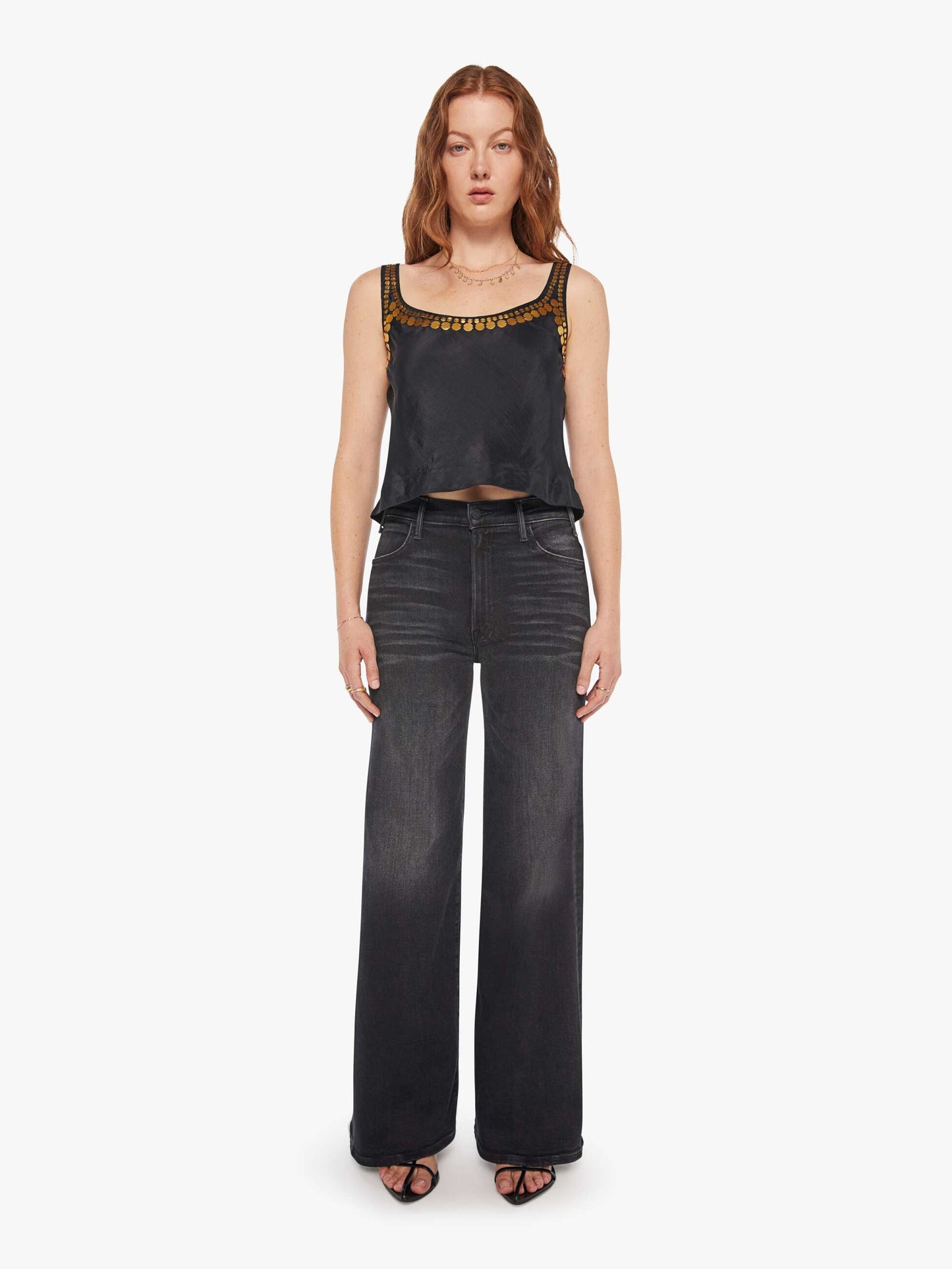 Mother Denim Brands Alix Of Bohemia Fiona Gilded Coin Top