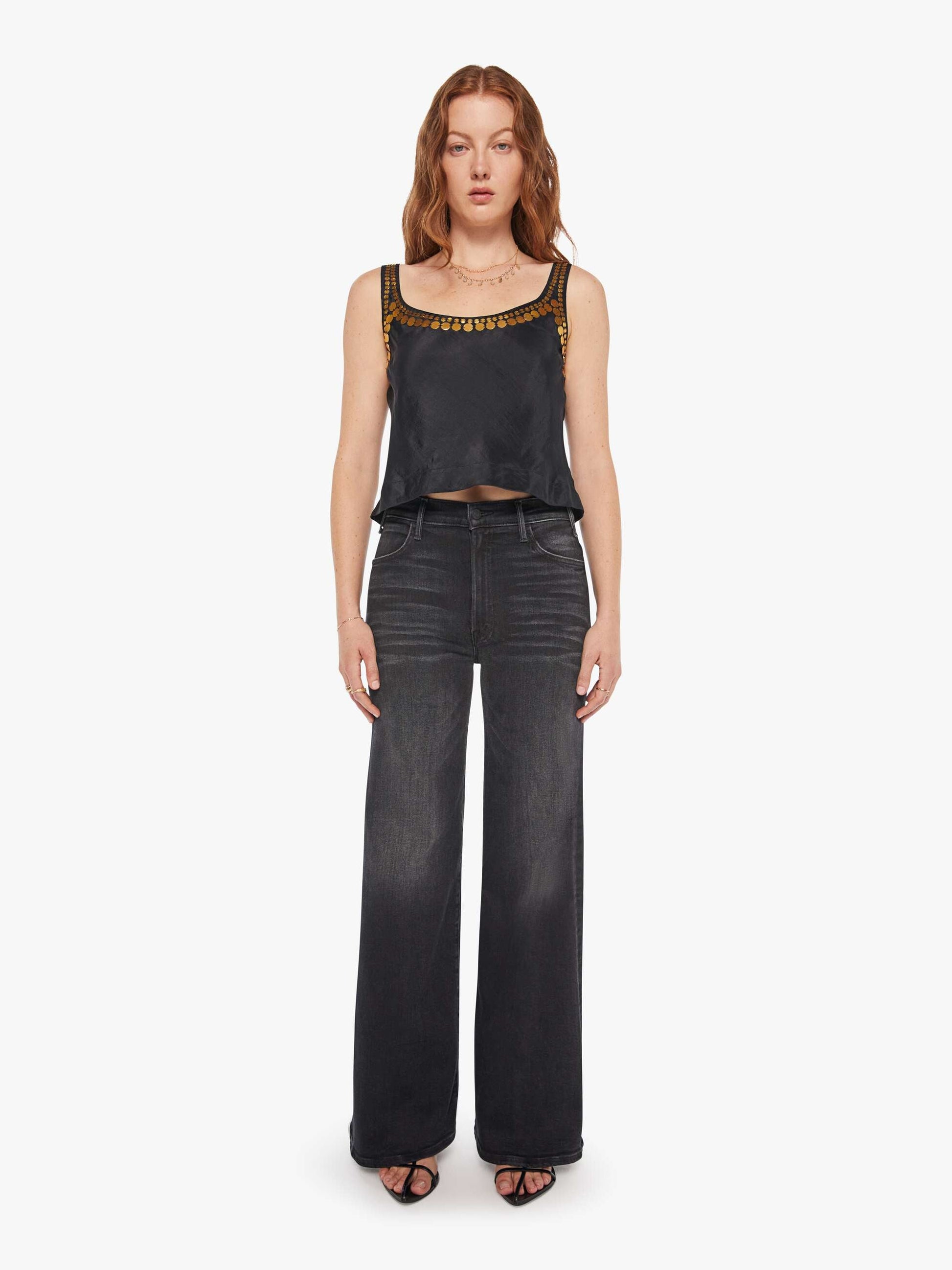 Mother Denim Brands Alix Of Bohemia Fiona Gilded Coin Top