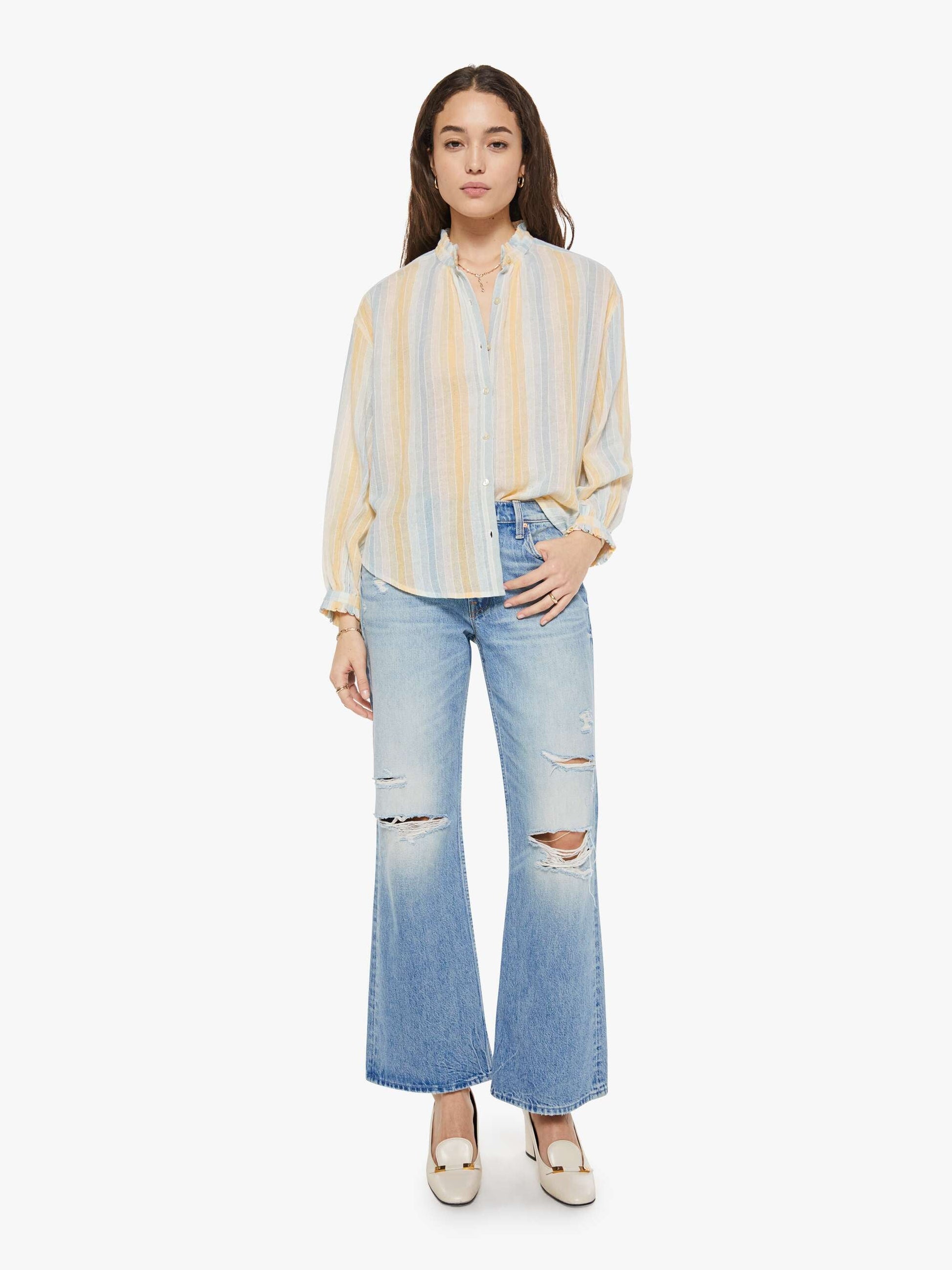 Mother Denim Brands Alix of Bohemia Poet Blouse