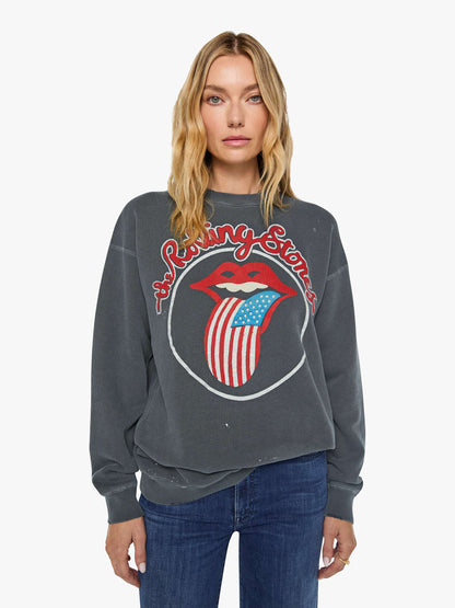Mother Denim Brands MadeWorn Rolling Stones Sweatshirt