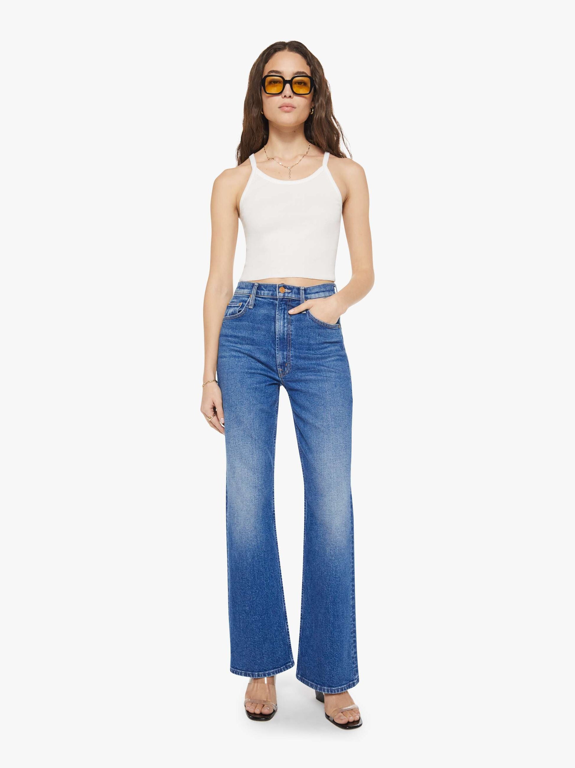 Mother Denim Brands Eterne Cropped Rib Tank