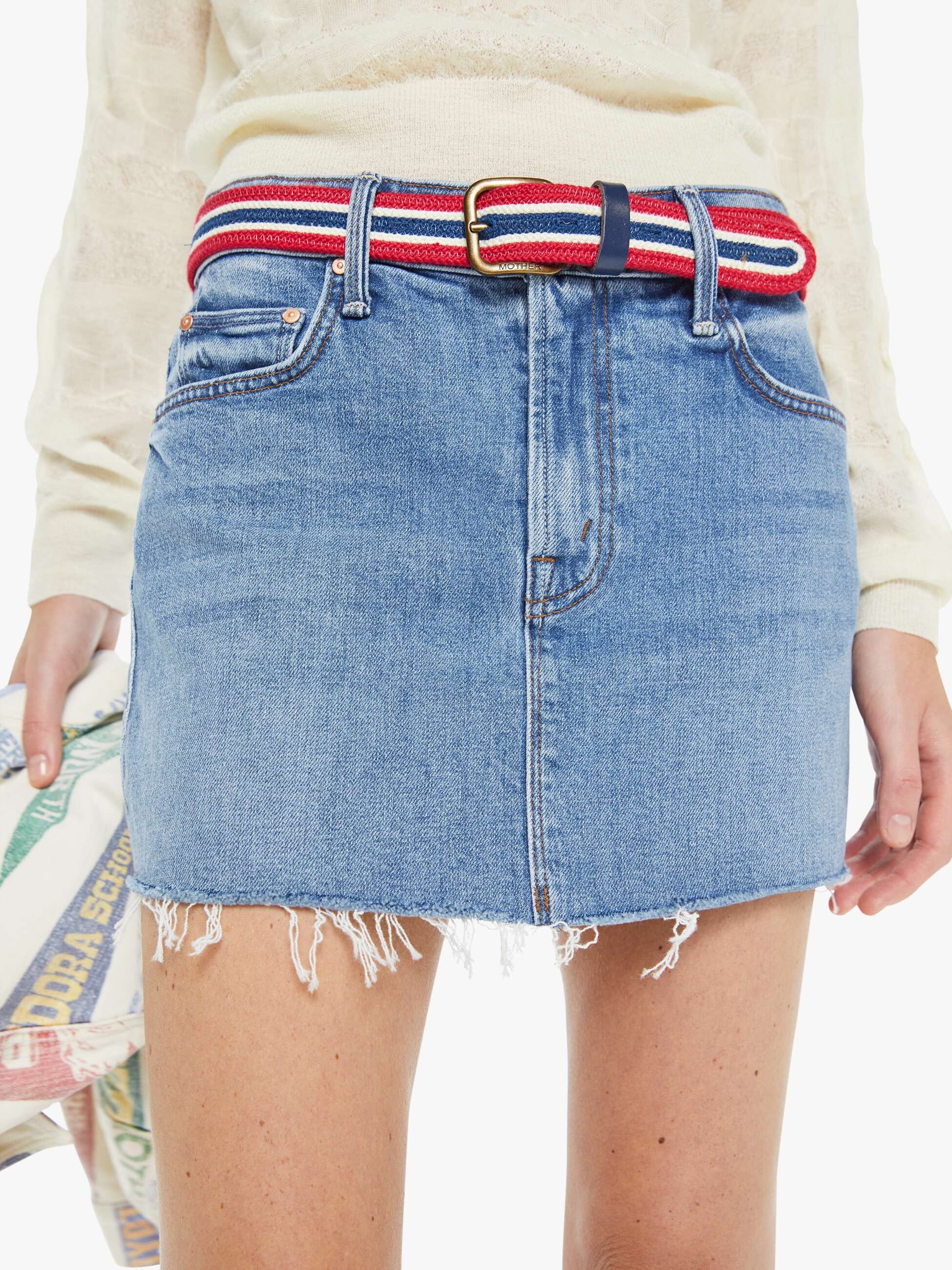 Mother Denim Women The Ditcher Mini Fray