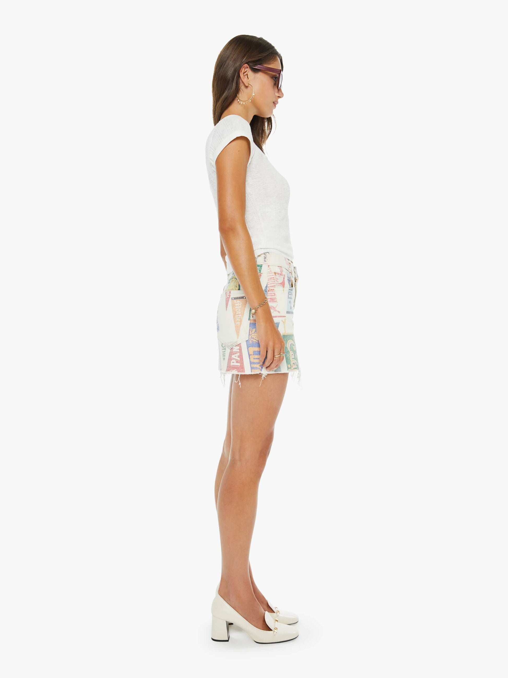 Mother Denim Women The Ditcher Mini Fray