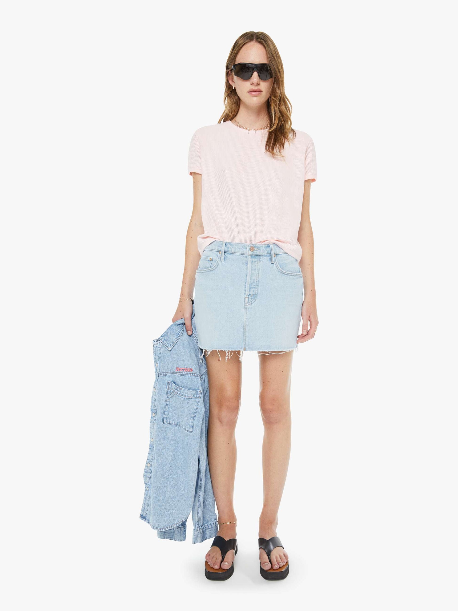 Mother Denim Women The Vagabond Mini Fray
