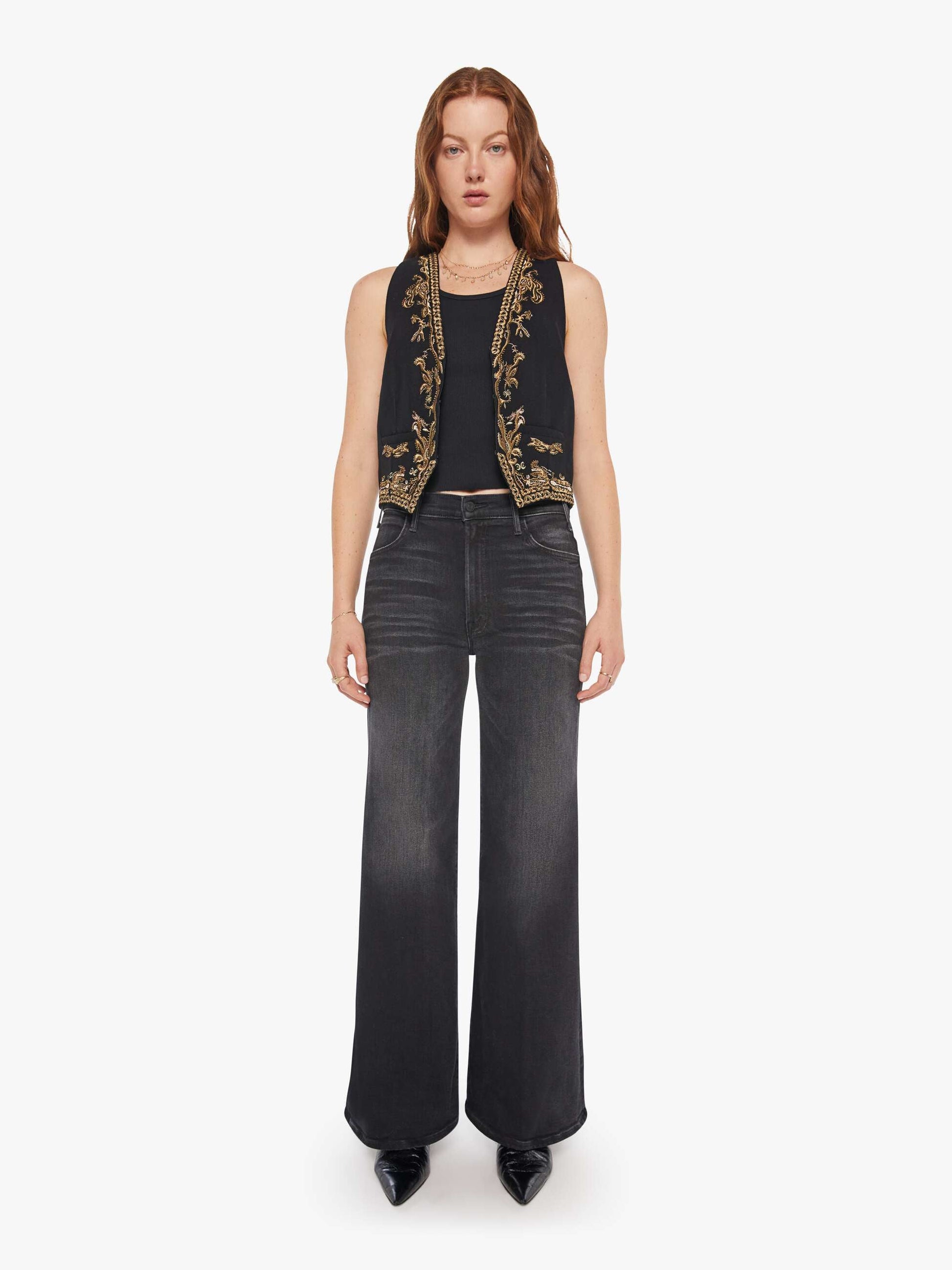 Mother Denim Women Maria Cher Selena Vest