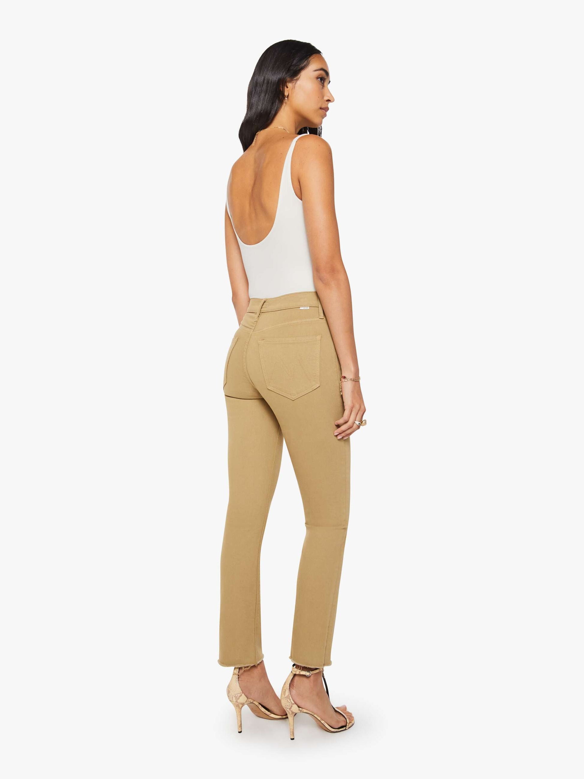 Mother Denim Women The Mid Rise Dazzler Ankle Fray