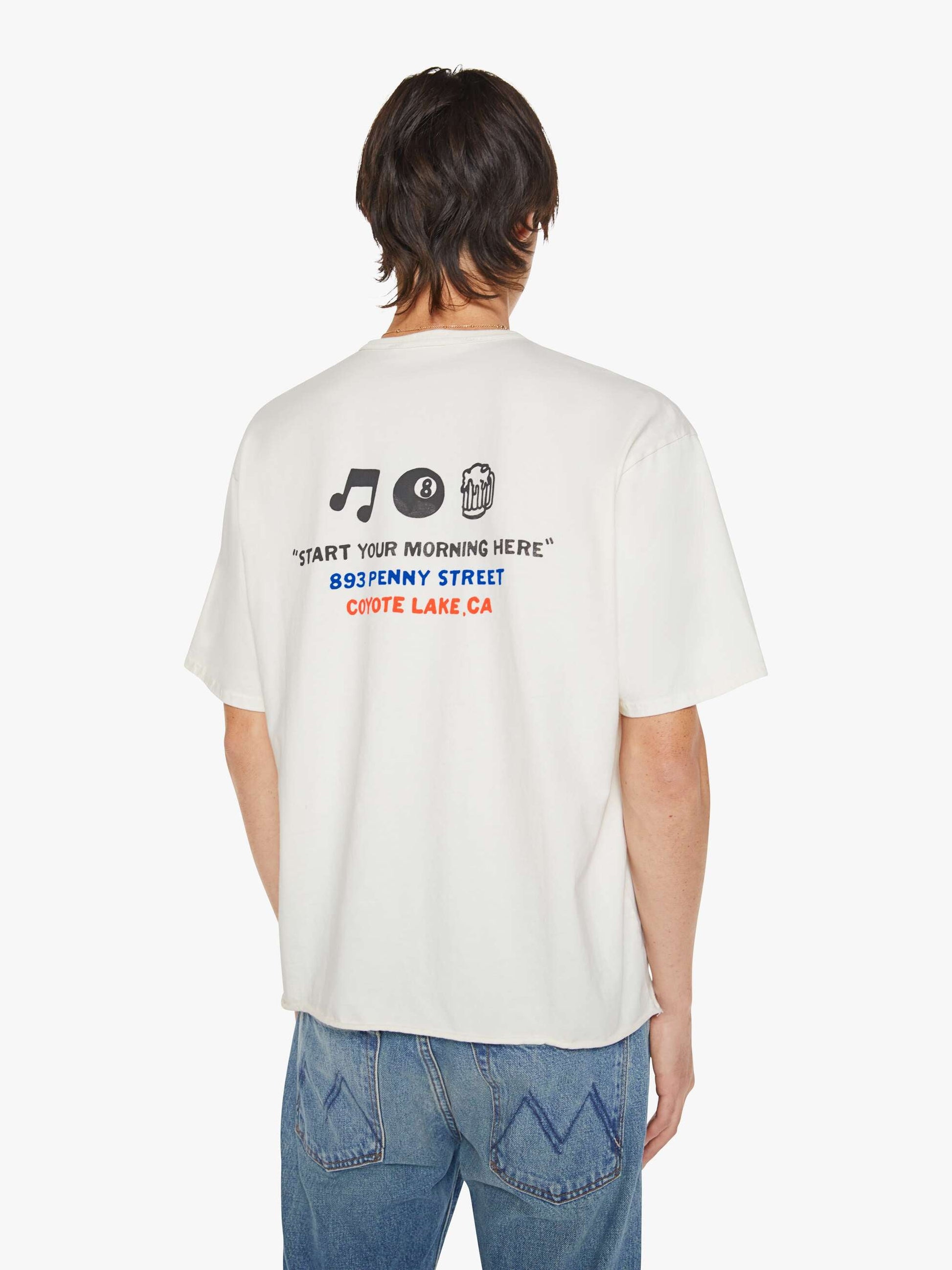 Mother Denim Women The Cut Off Coops Tee