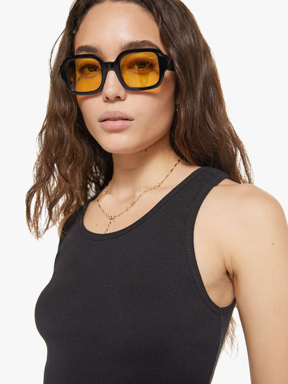 Mother Denim Women Eterne Cropped Scoop Neck Tank