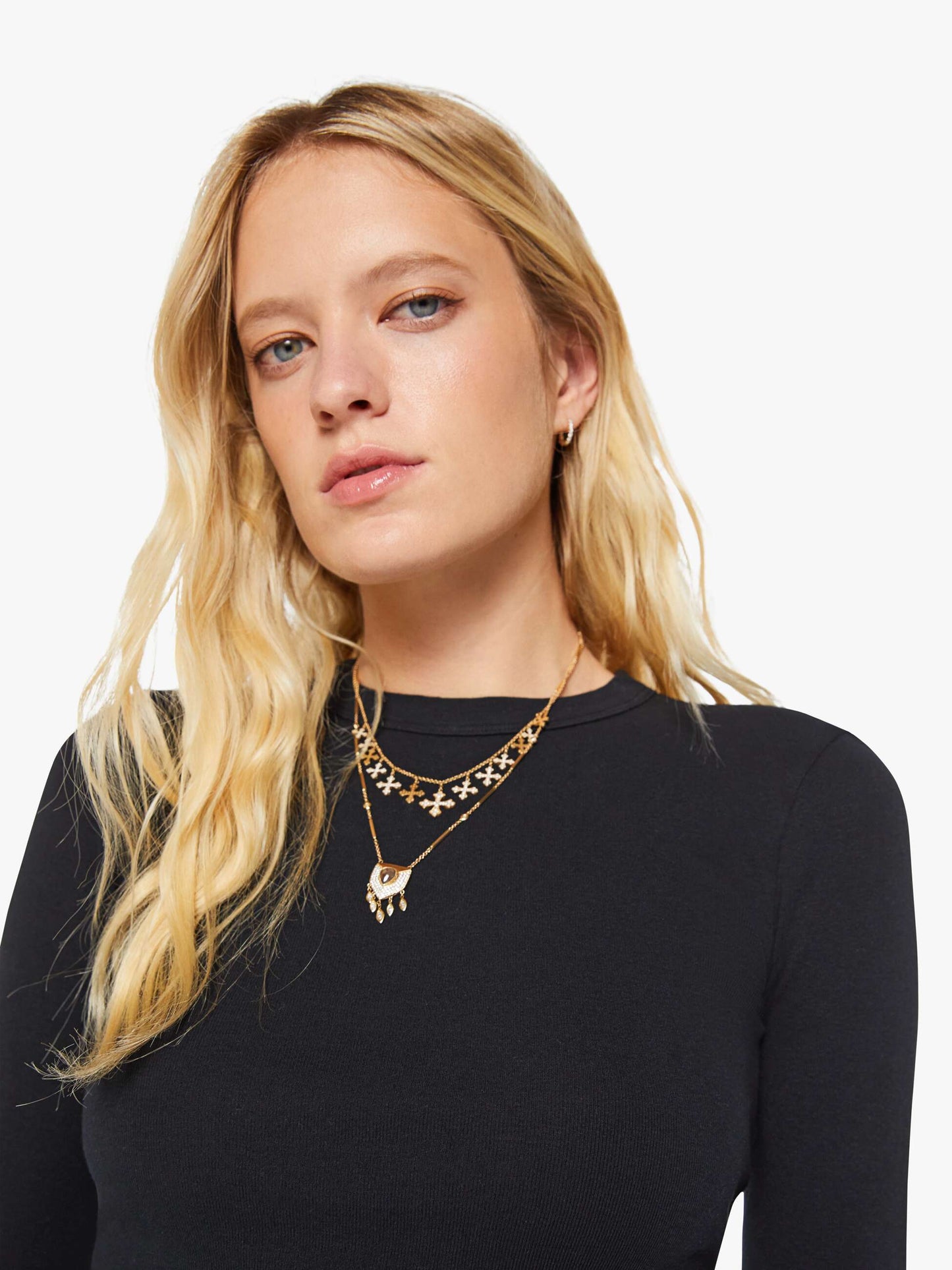 Mother Denim Women The L/S Itty Bitty Crop