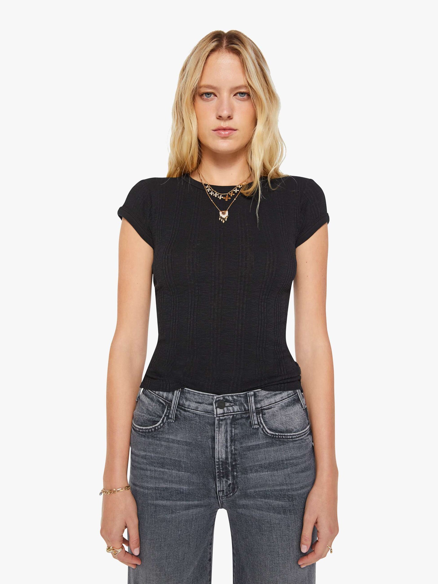 Mother Denim Women The Itty Bitty Ringer