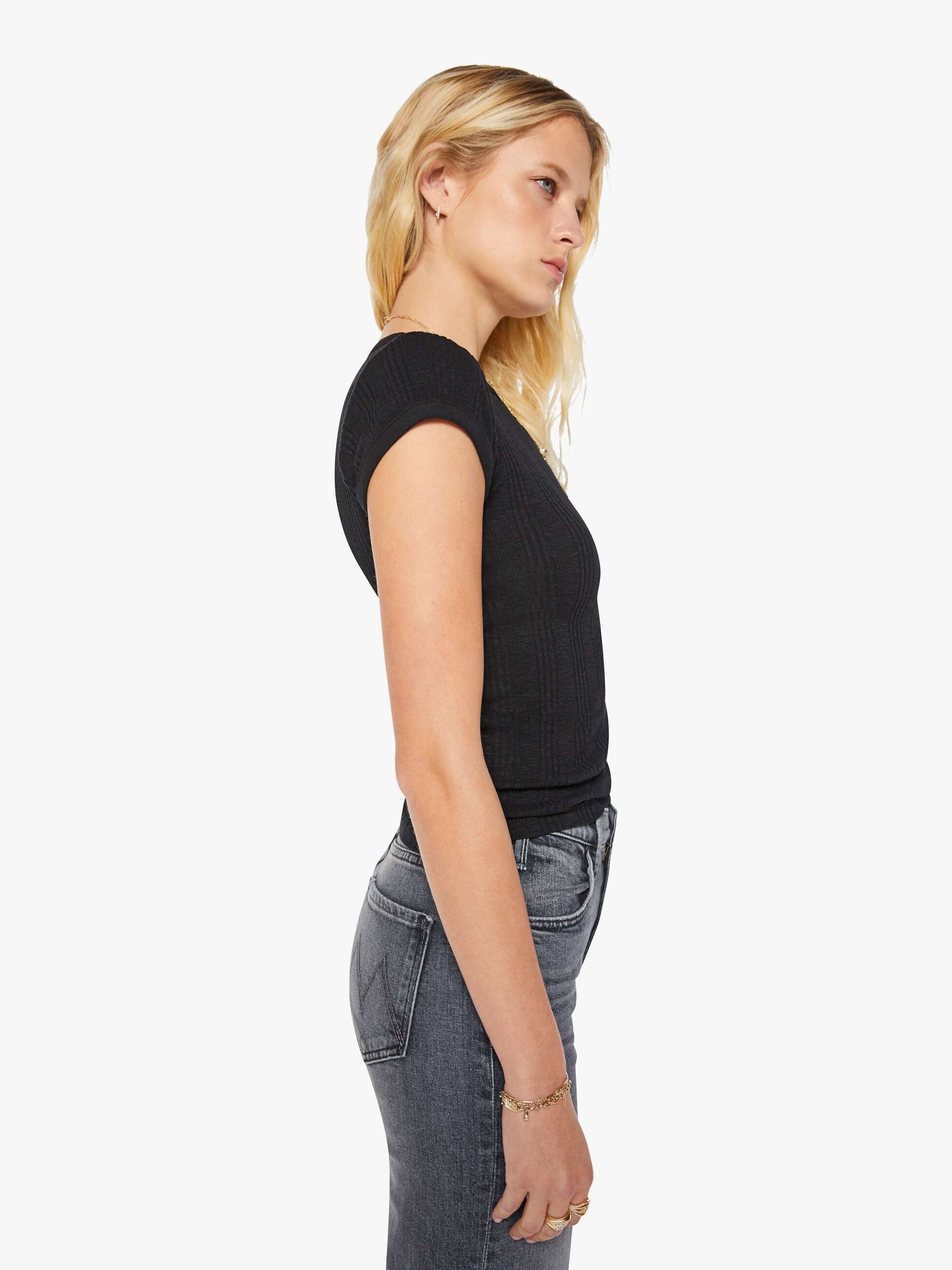 Mother Denim Women The Itty Bitty Ringer