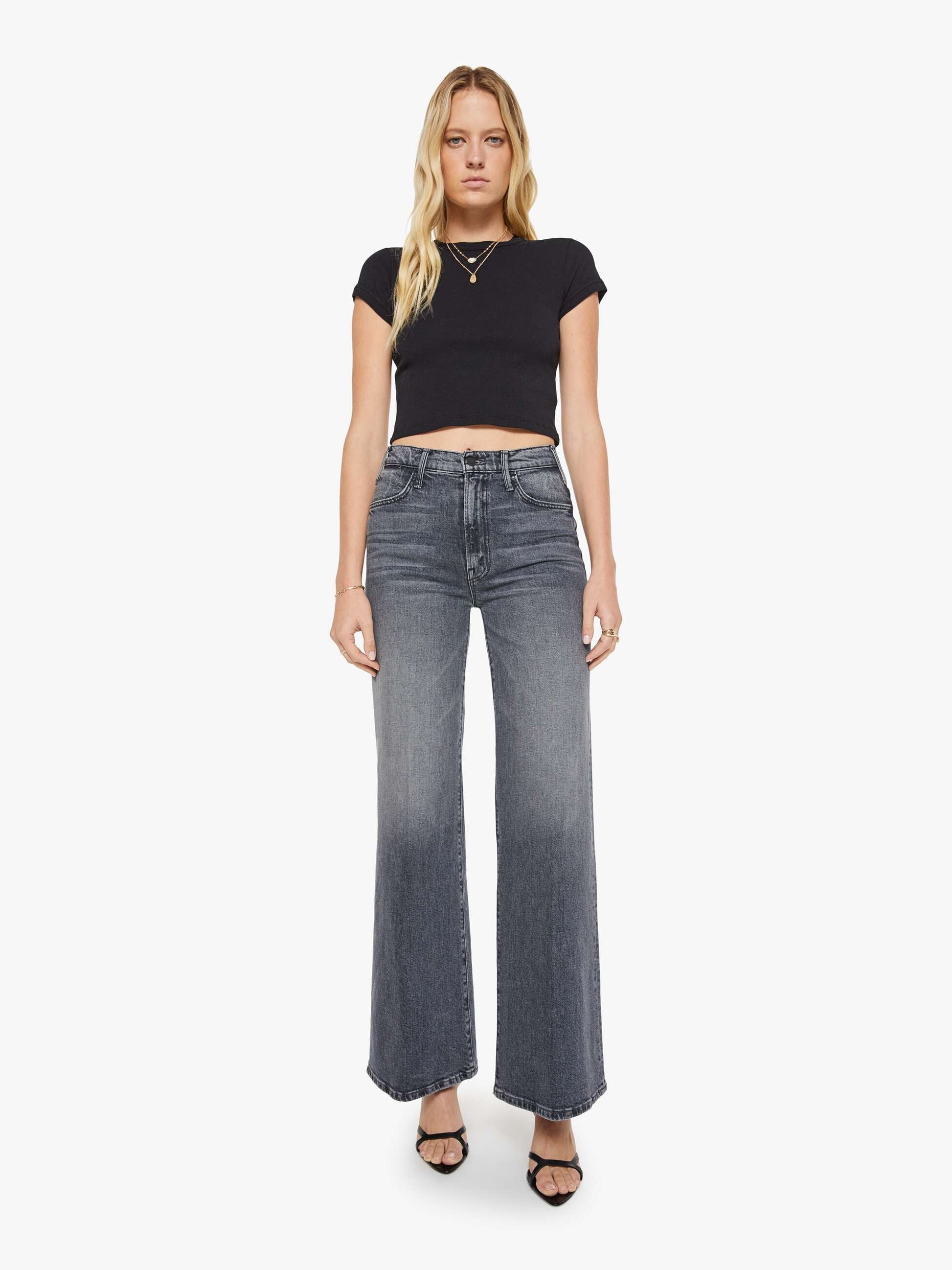 Mother Denim Women The Itty Bitty Ringer Crop