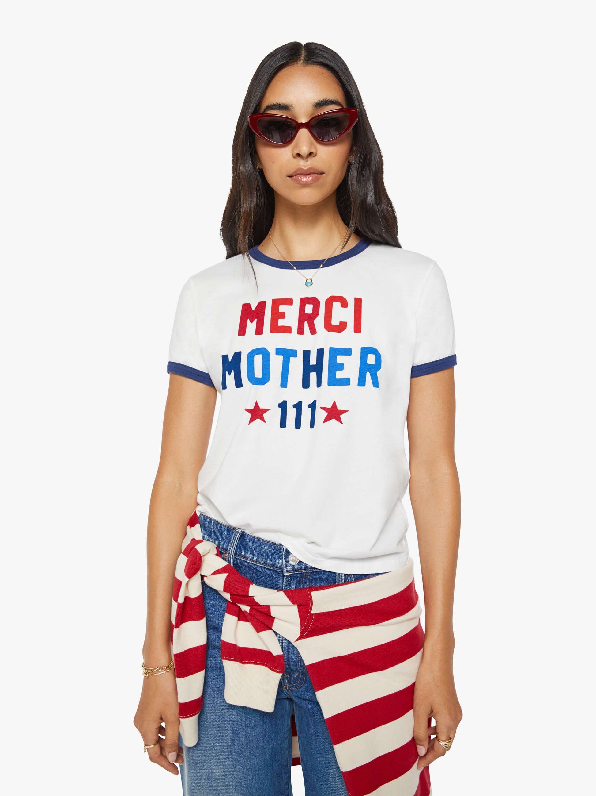 Mother Denim Women Merci x MOTHER The Lil' Goodie Ringer