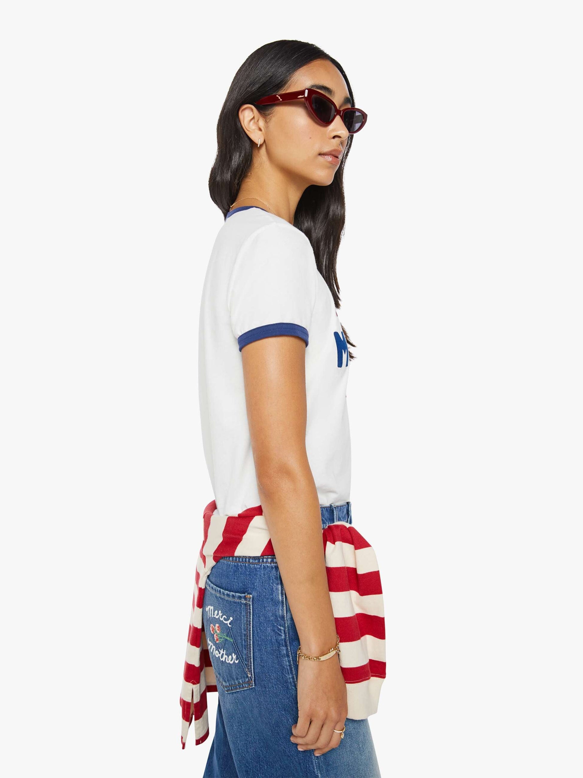 Mother Denim Women Merci x MOTHER The Lil' Goodie Ringer