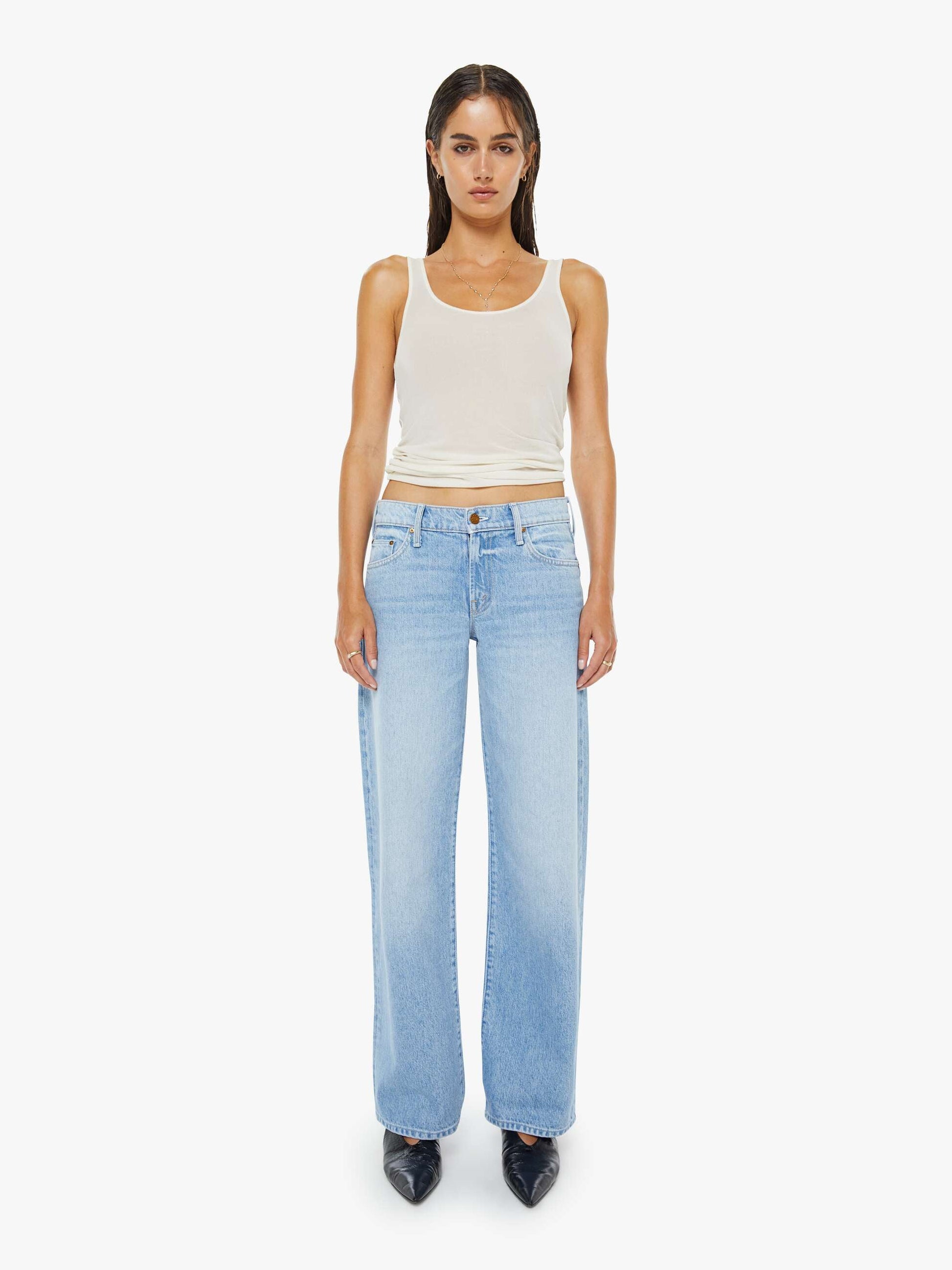 Mother Denim Women The L/S Cap Outfielder