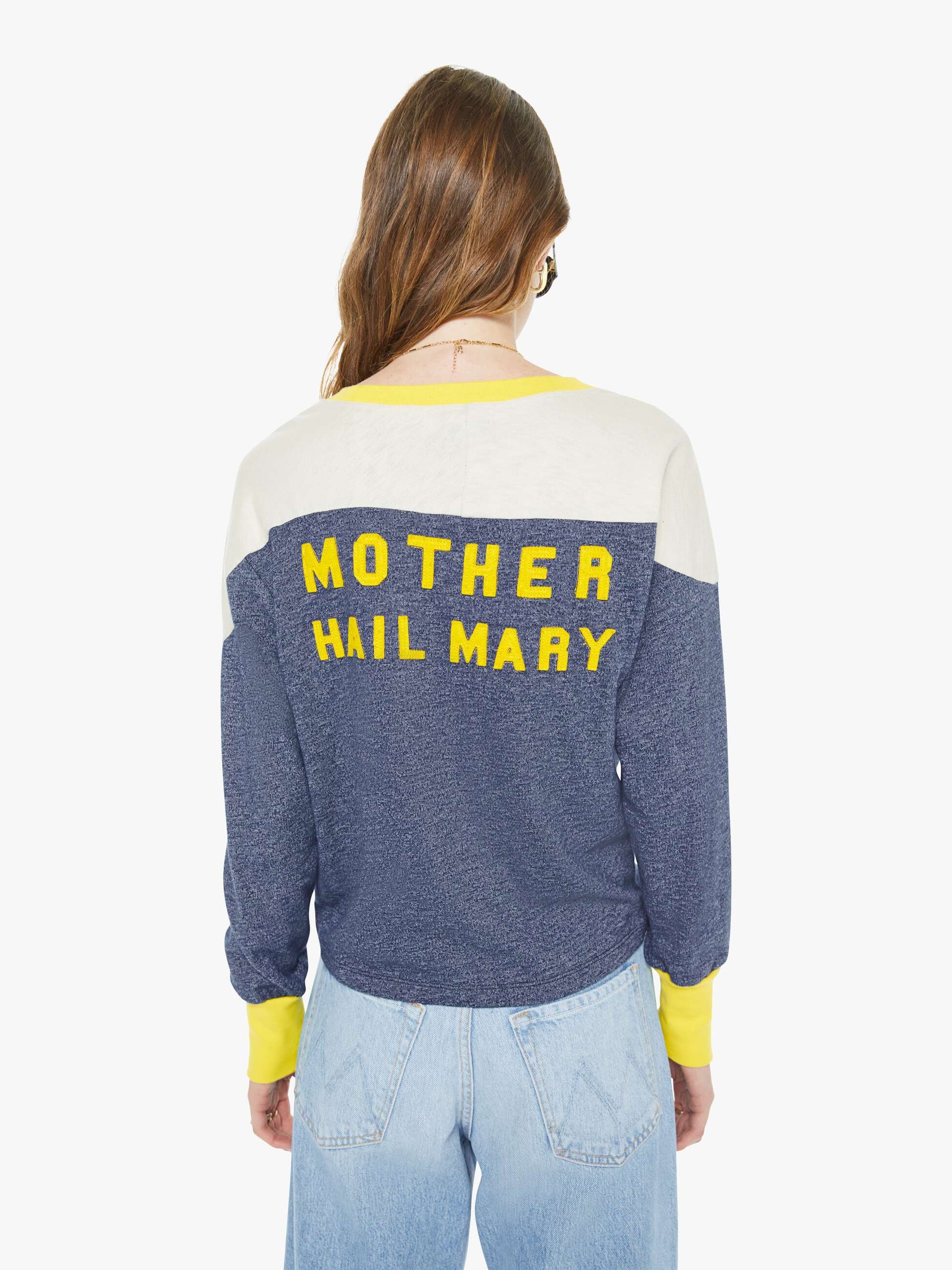 Mother Denim Women The L/S Cap Outfielder