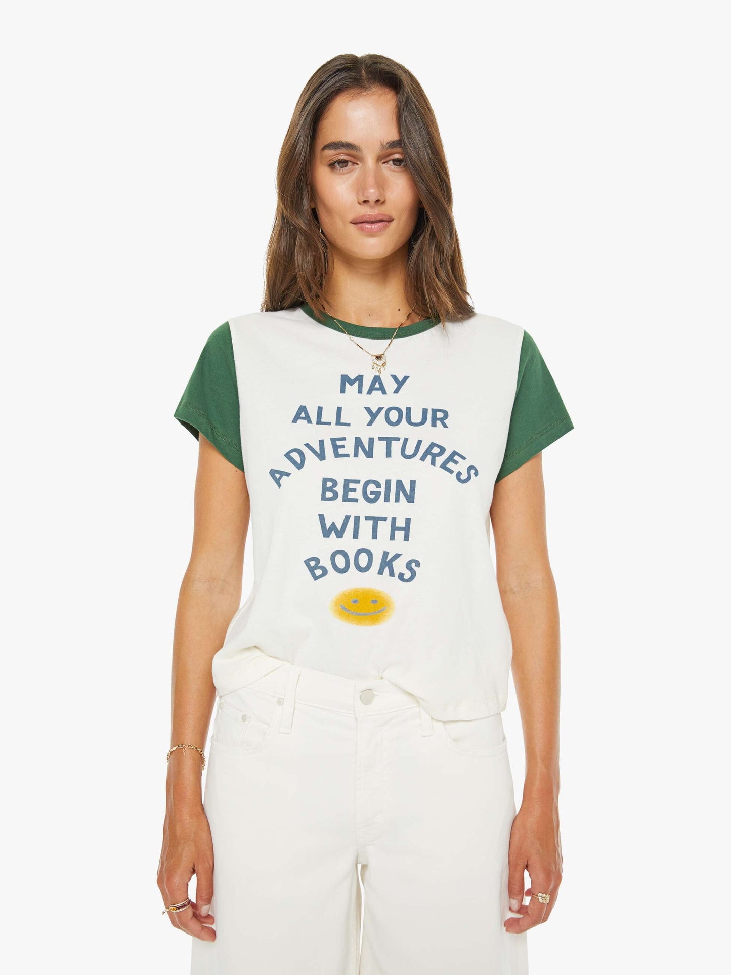 Mother Denim Women The Goodie Goodie Ringer