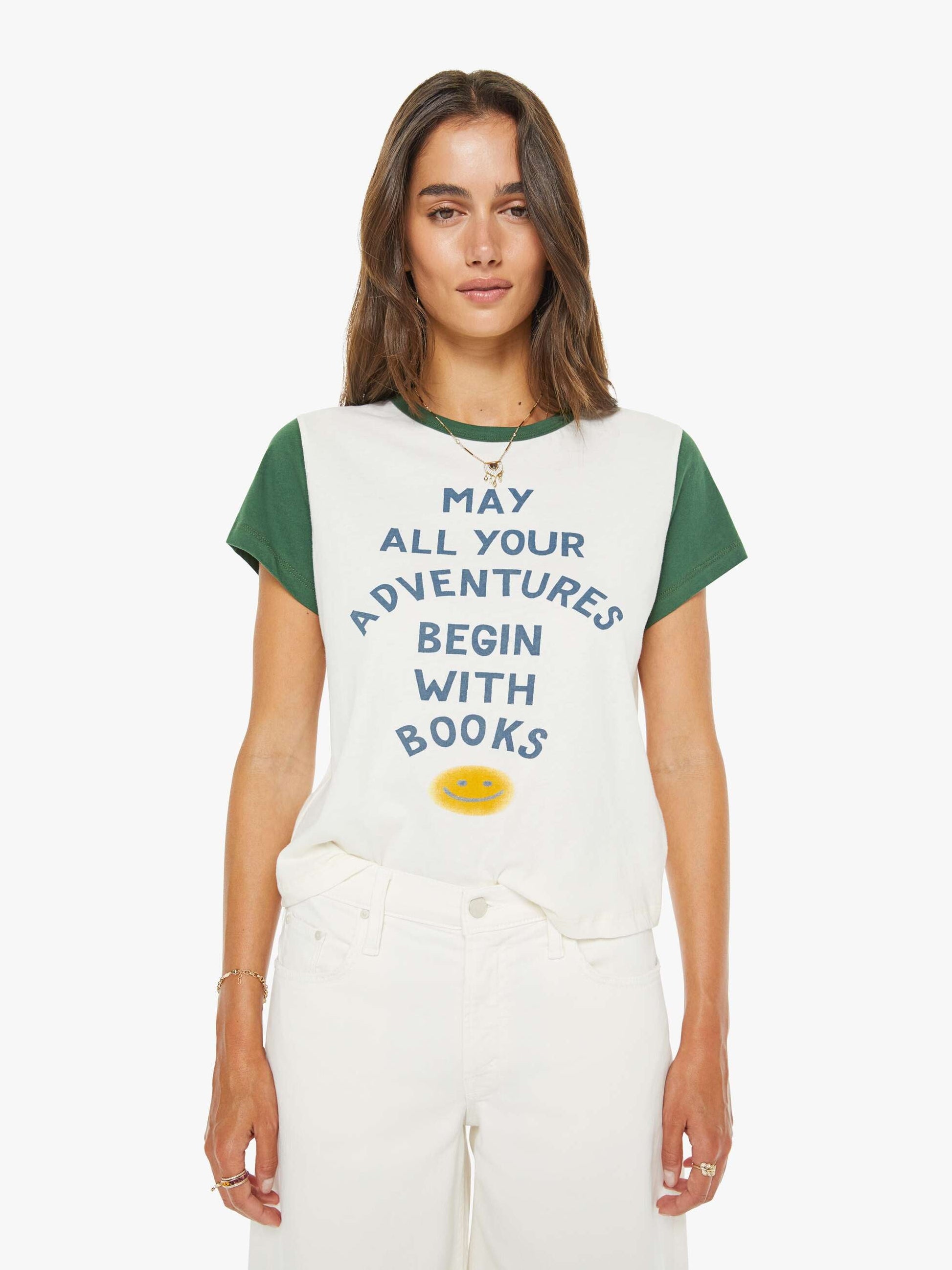 Mother Denim Women The Goodie Goodie Ringer