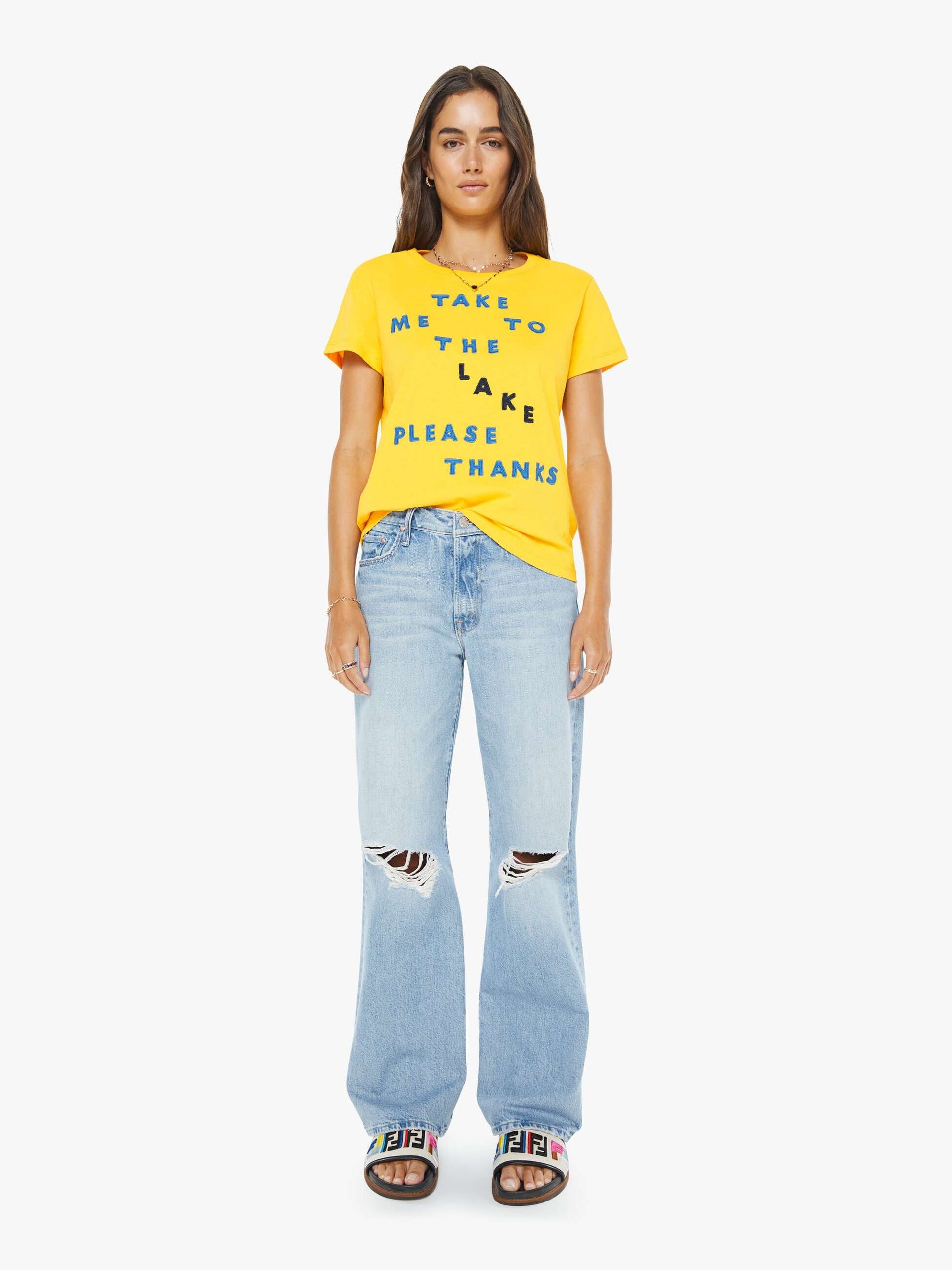 Mother Denim Women The Boxy Goodie Goodie