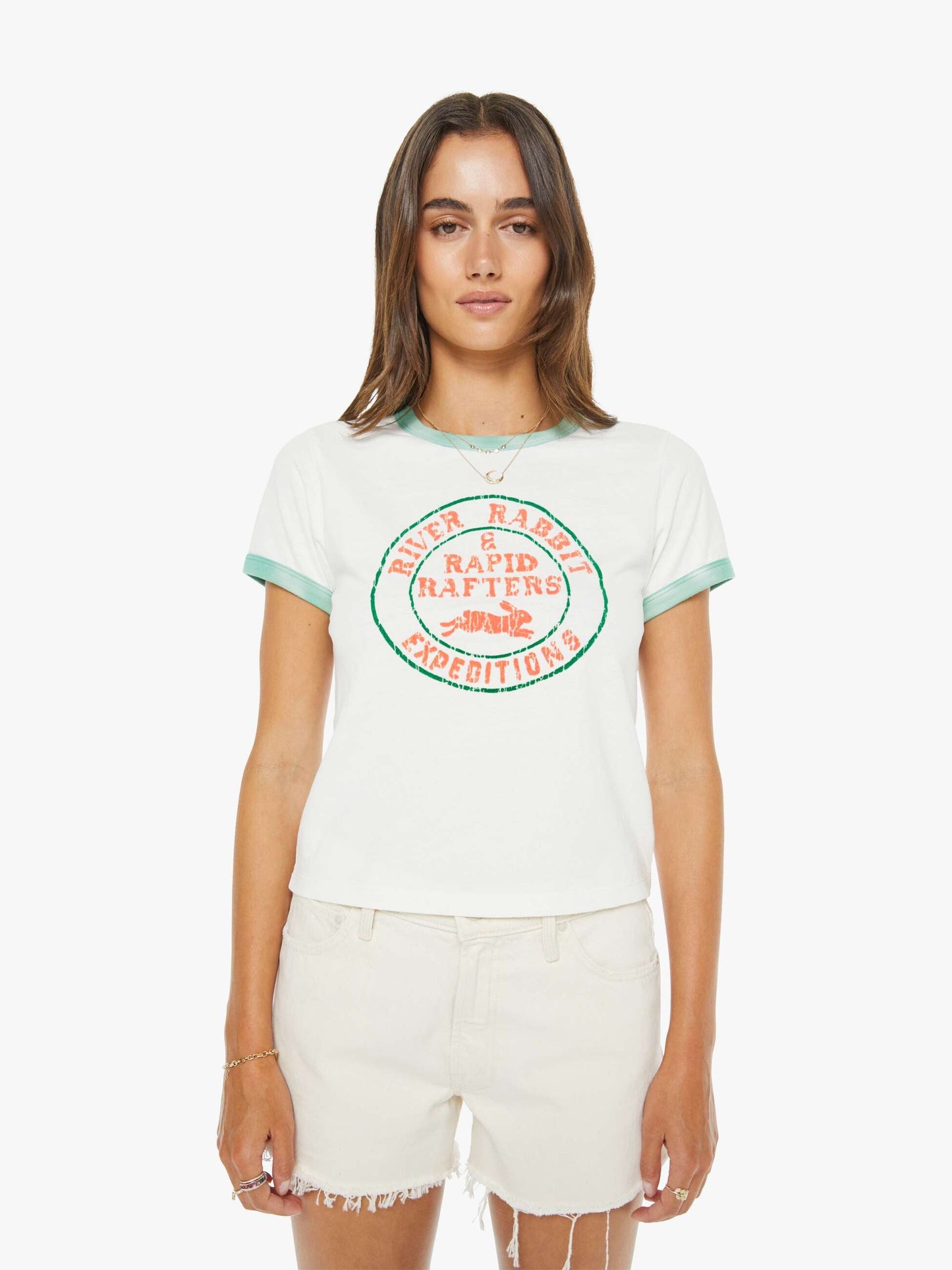 Mother Denim Women The Itty Bitty Ringer