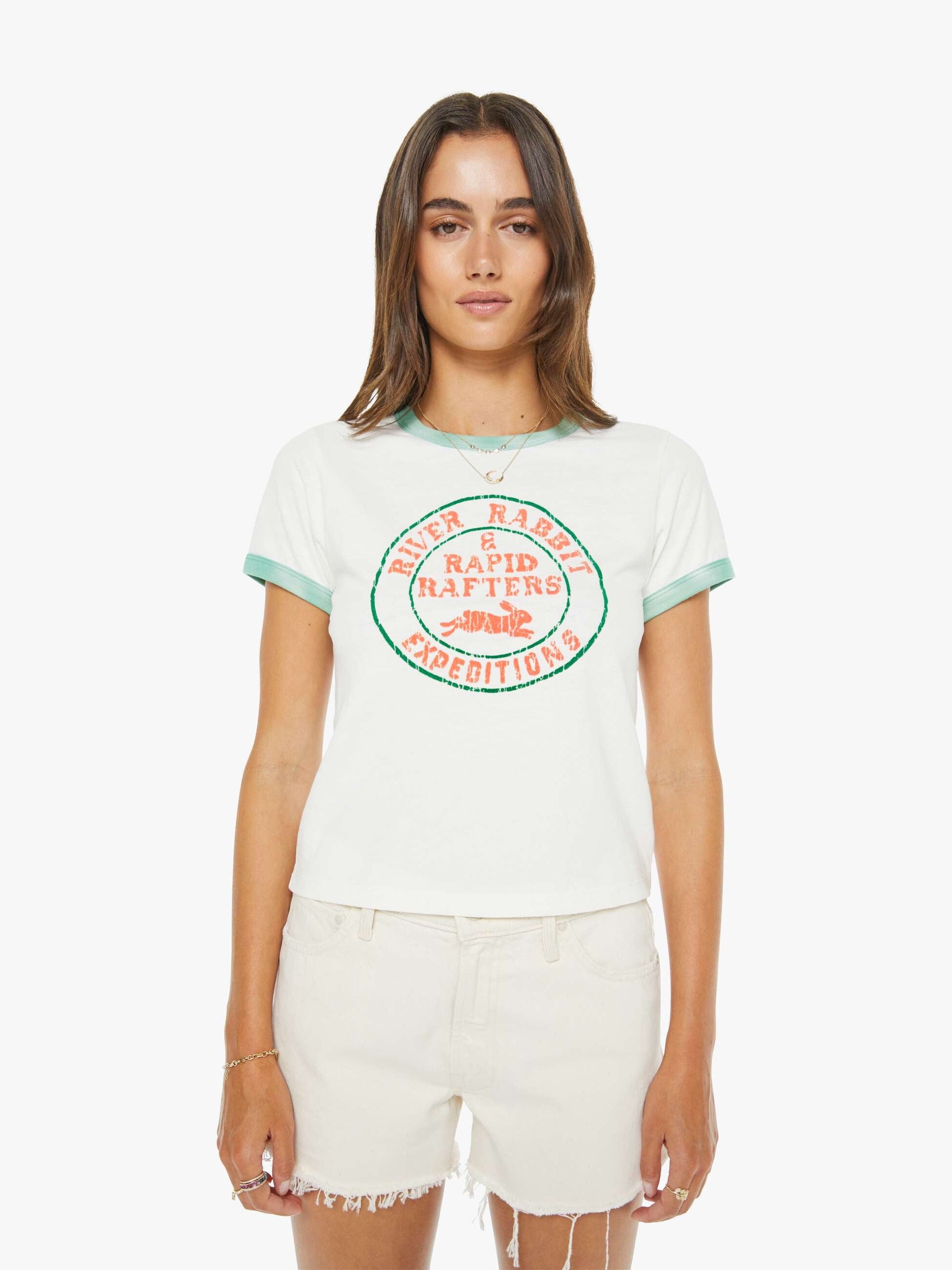 Mother Denim Women The Itty Bitty Ringer