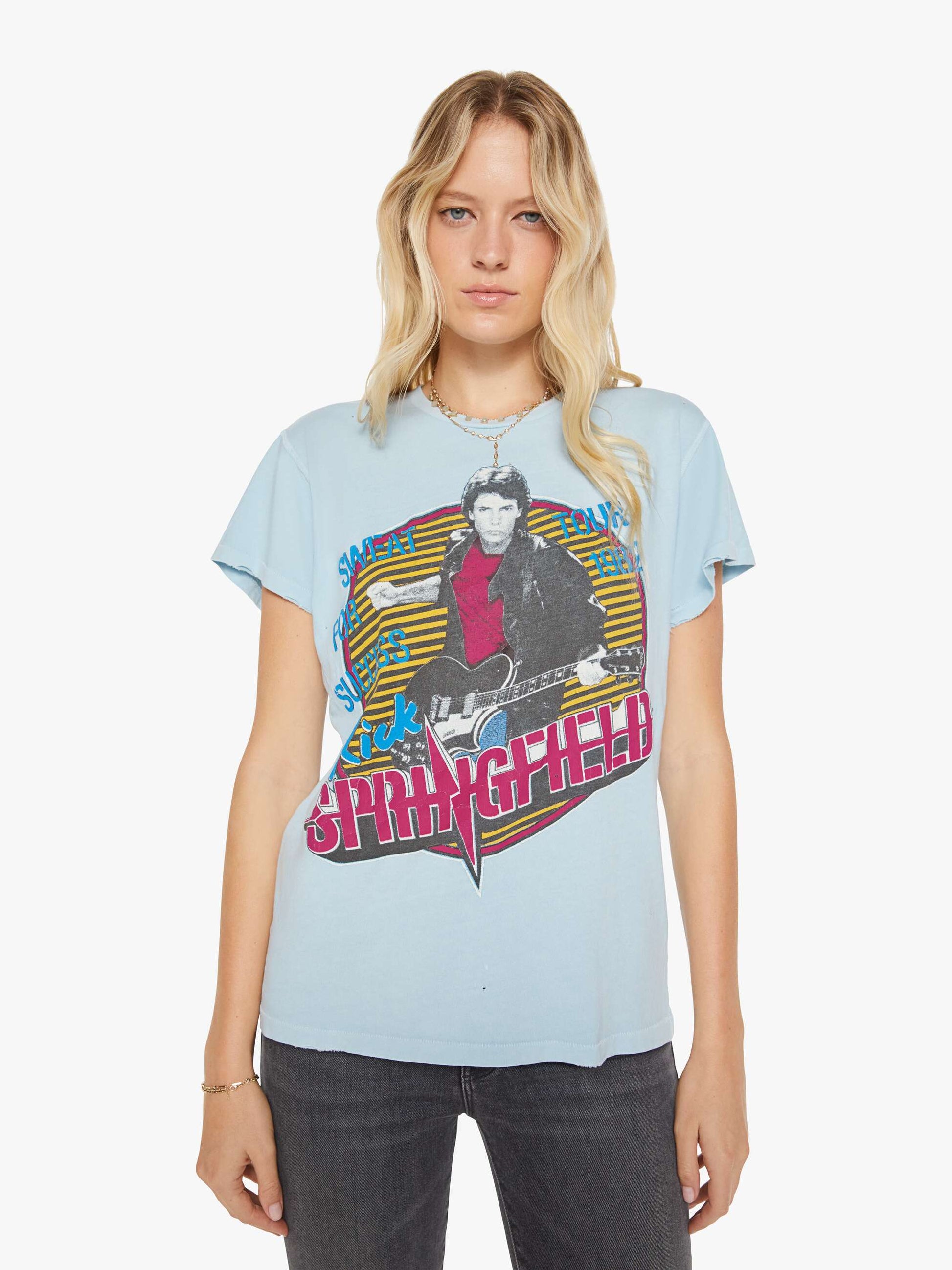 Mother Denim Women MadeWorn Rick Springfield Tee