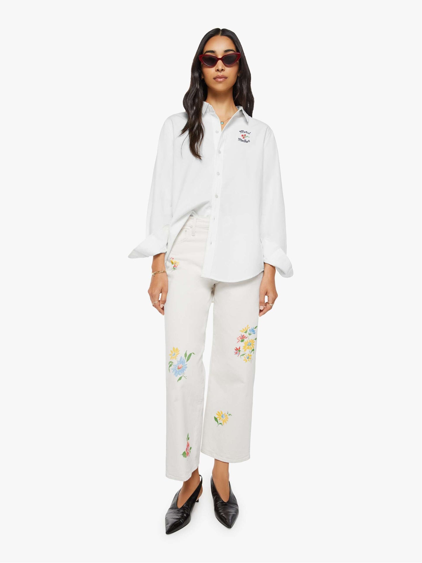 Mother Denim Women THE BESTIE OFFICE HOURS MERCI