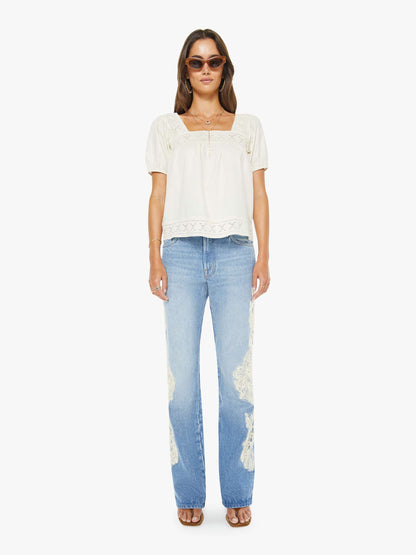 Mother Denim Women The Memory Lane Puff Sleeve