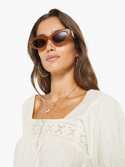 Mother Denim Women The Memory Lane Puff Sleeve