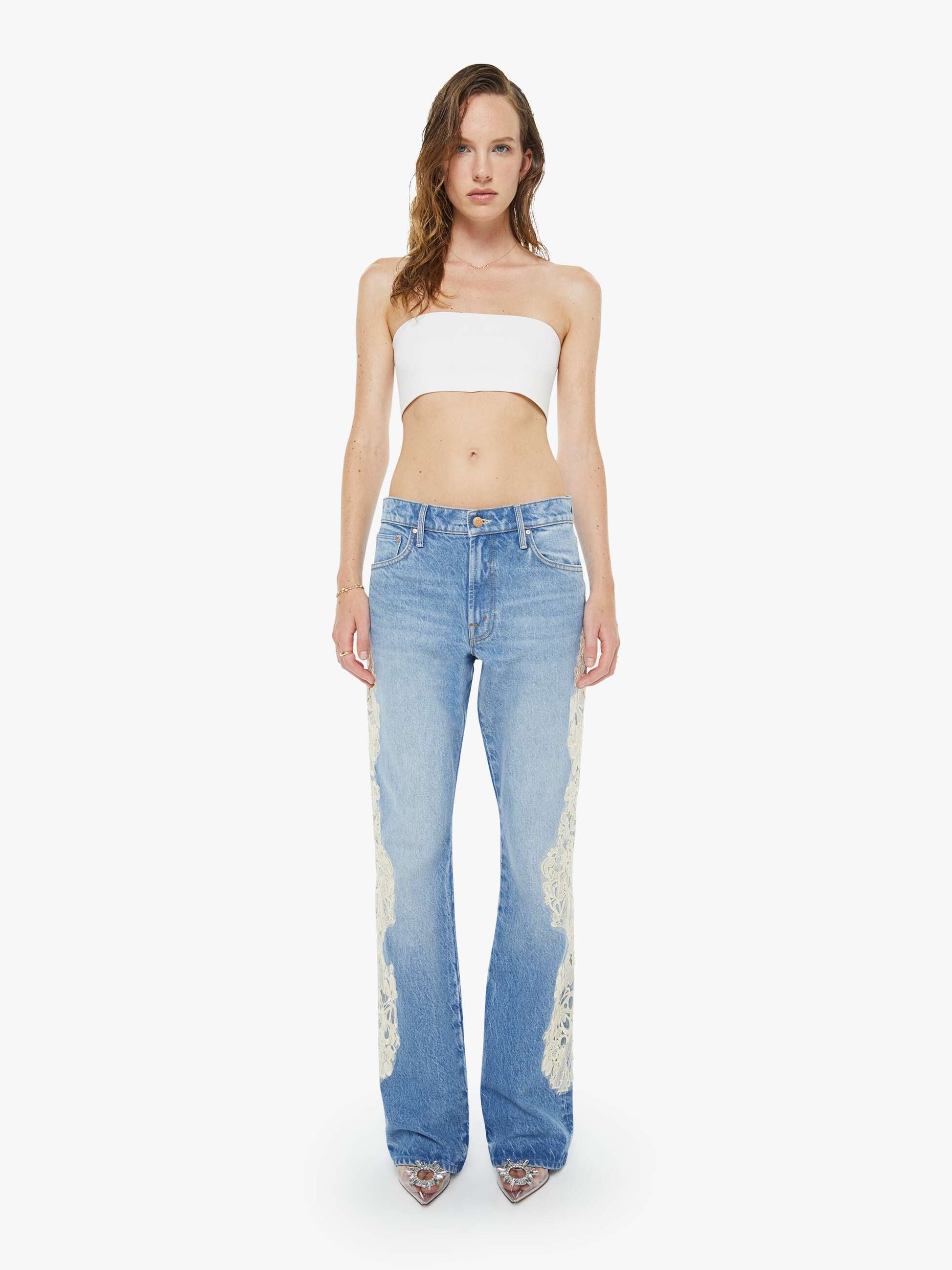 Mother Denim Women The Memory Lane Puff Sleeve