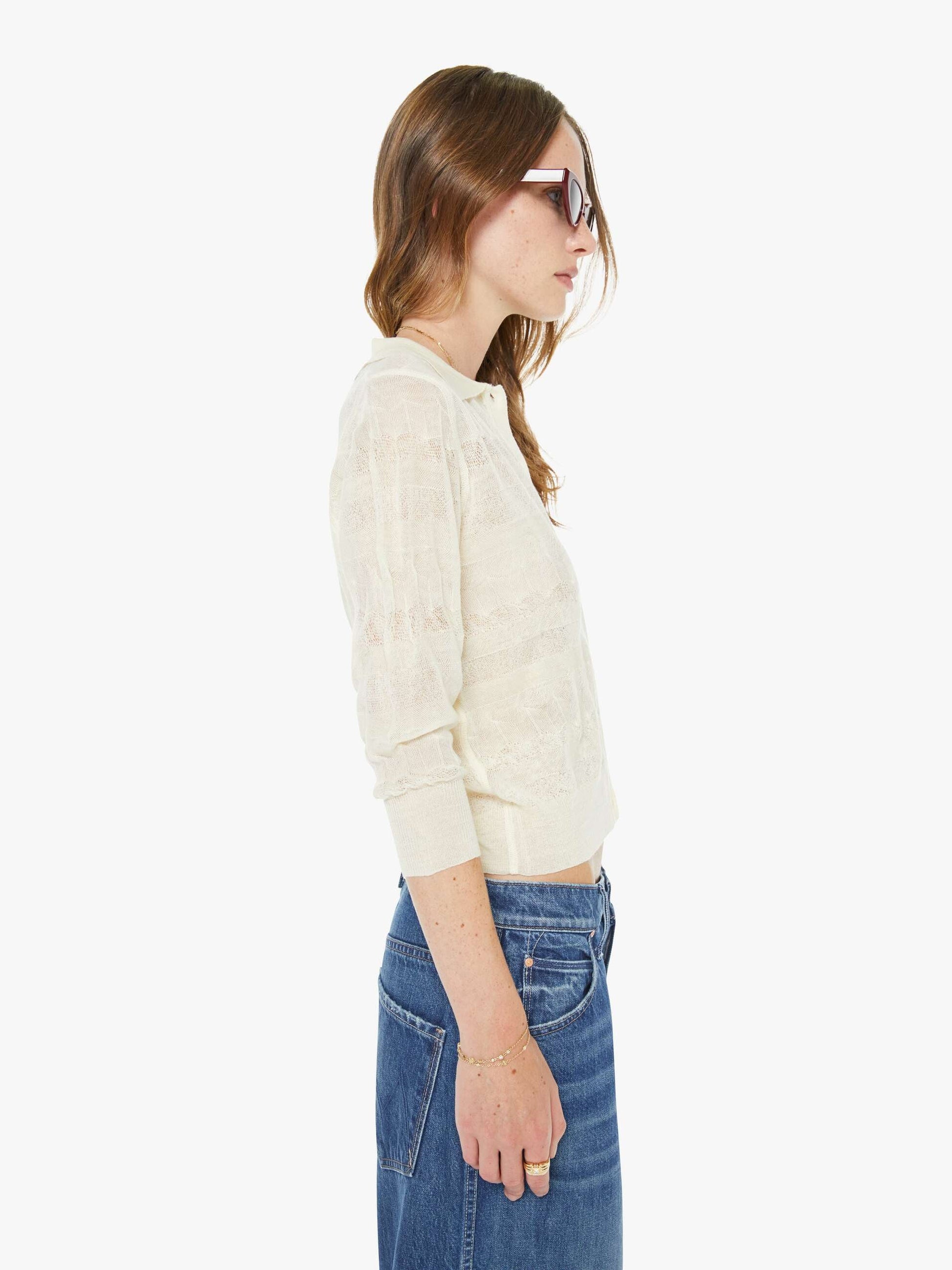 Mother Denim Women The Crop Raquette