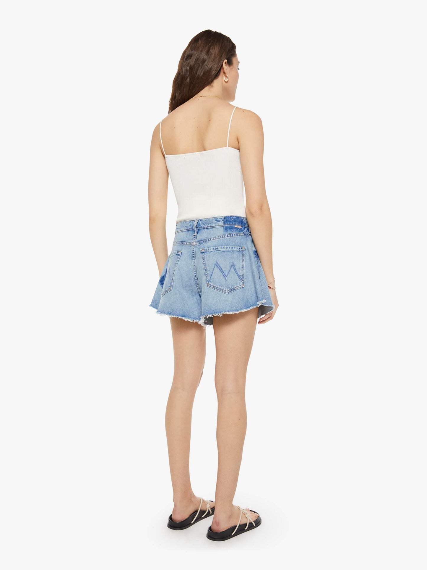 Mother Denim Women The Flutter Short Fray
