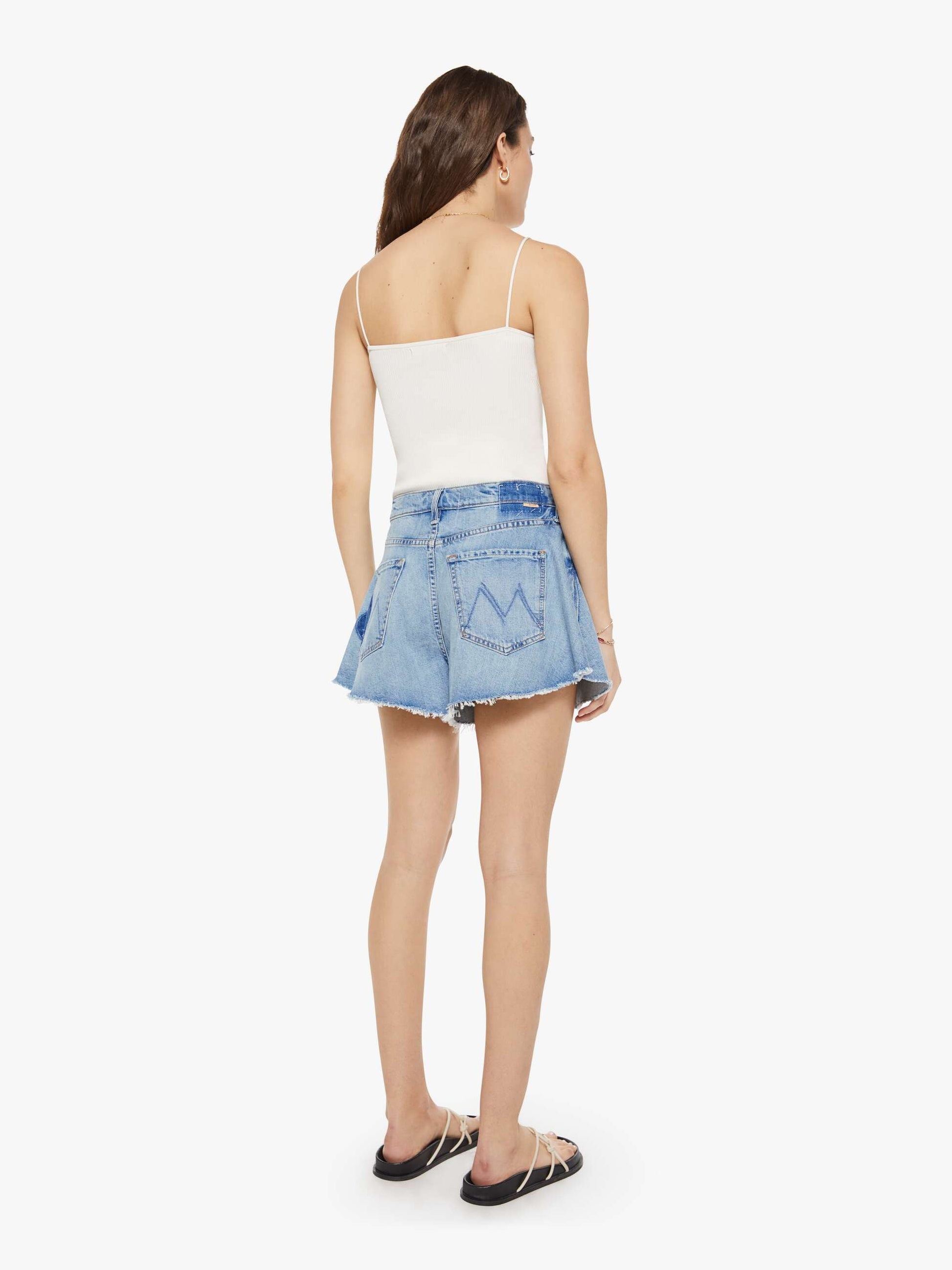 Mother Denim Women The Flutter Short Fray