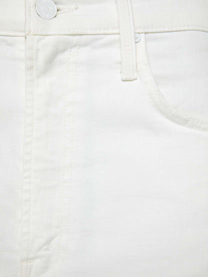 Mother Denim Women The Whole Lot Zip Twist Fray