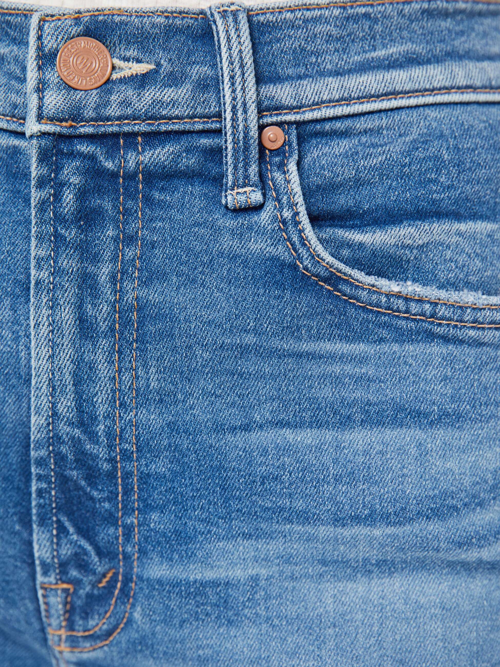 Mother Denim Women High Waisted Rider Bermuda Short Fray
