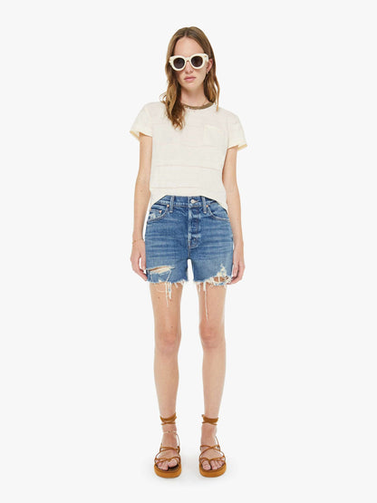 Mother Denim Women The Skipper Short N' Long Chew