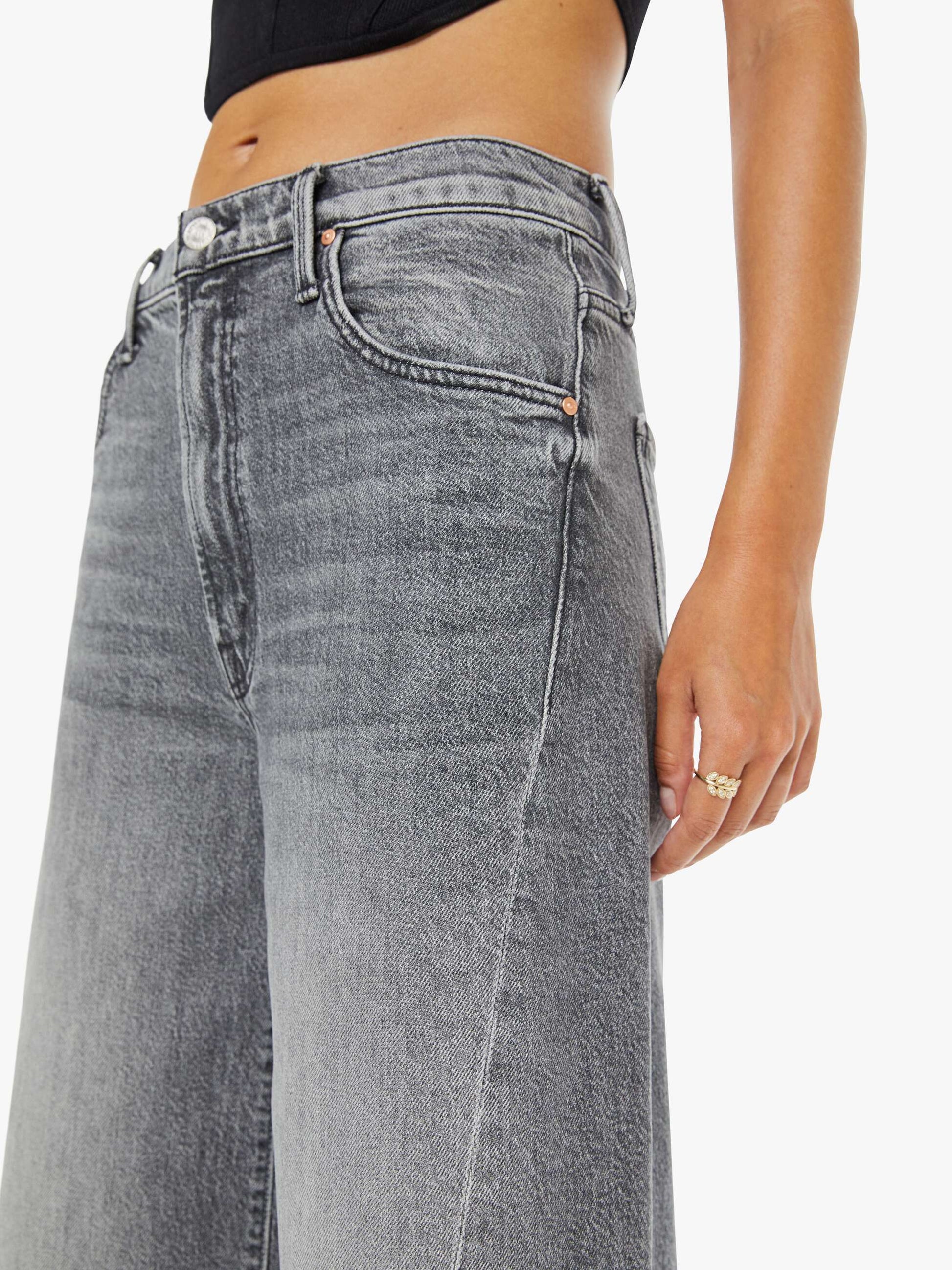 Mother Denim Women The Whole Lot Zip Twist Fray