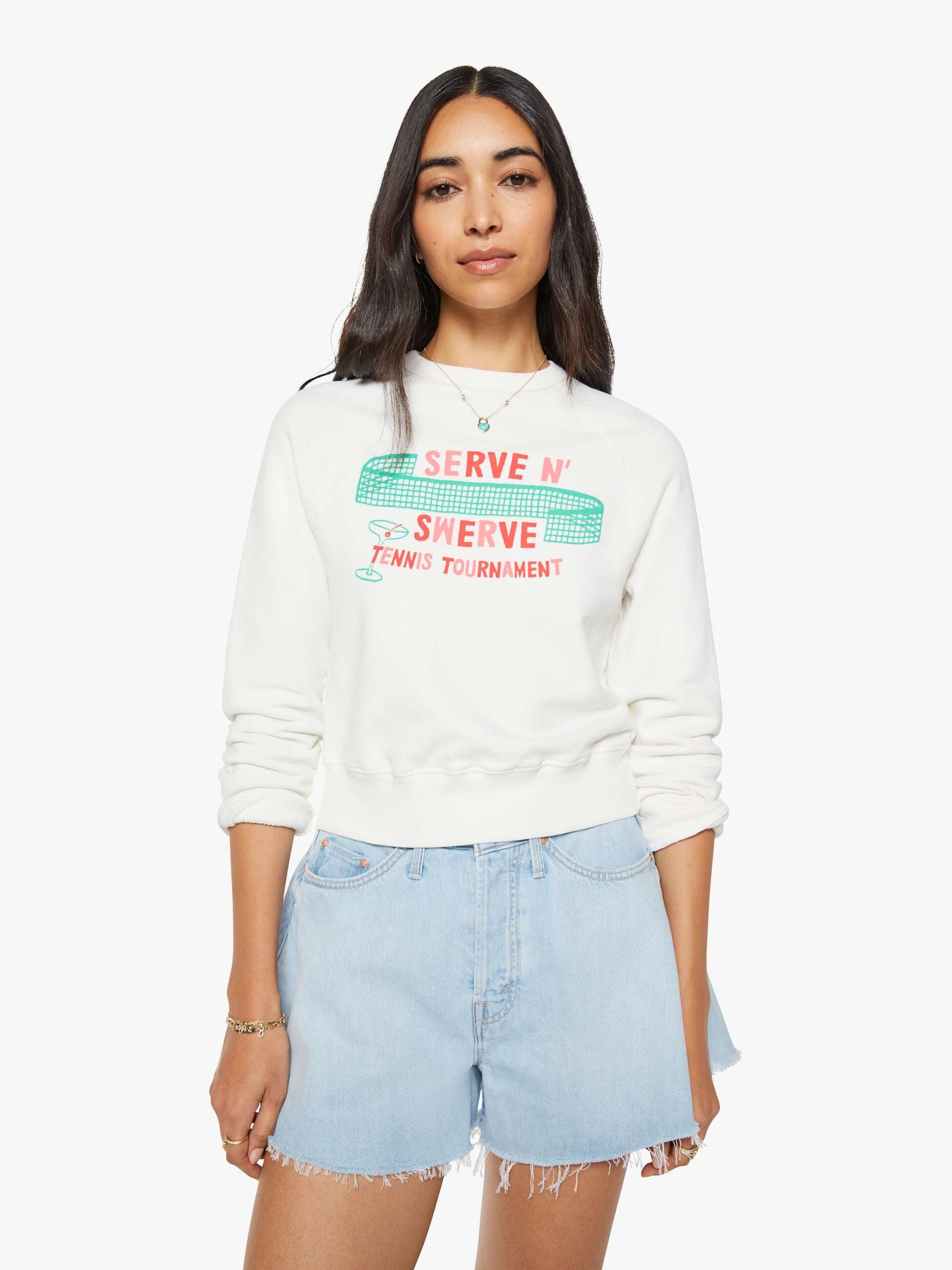 Mother Denim Women The Flutter Short Fray