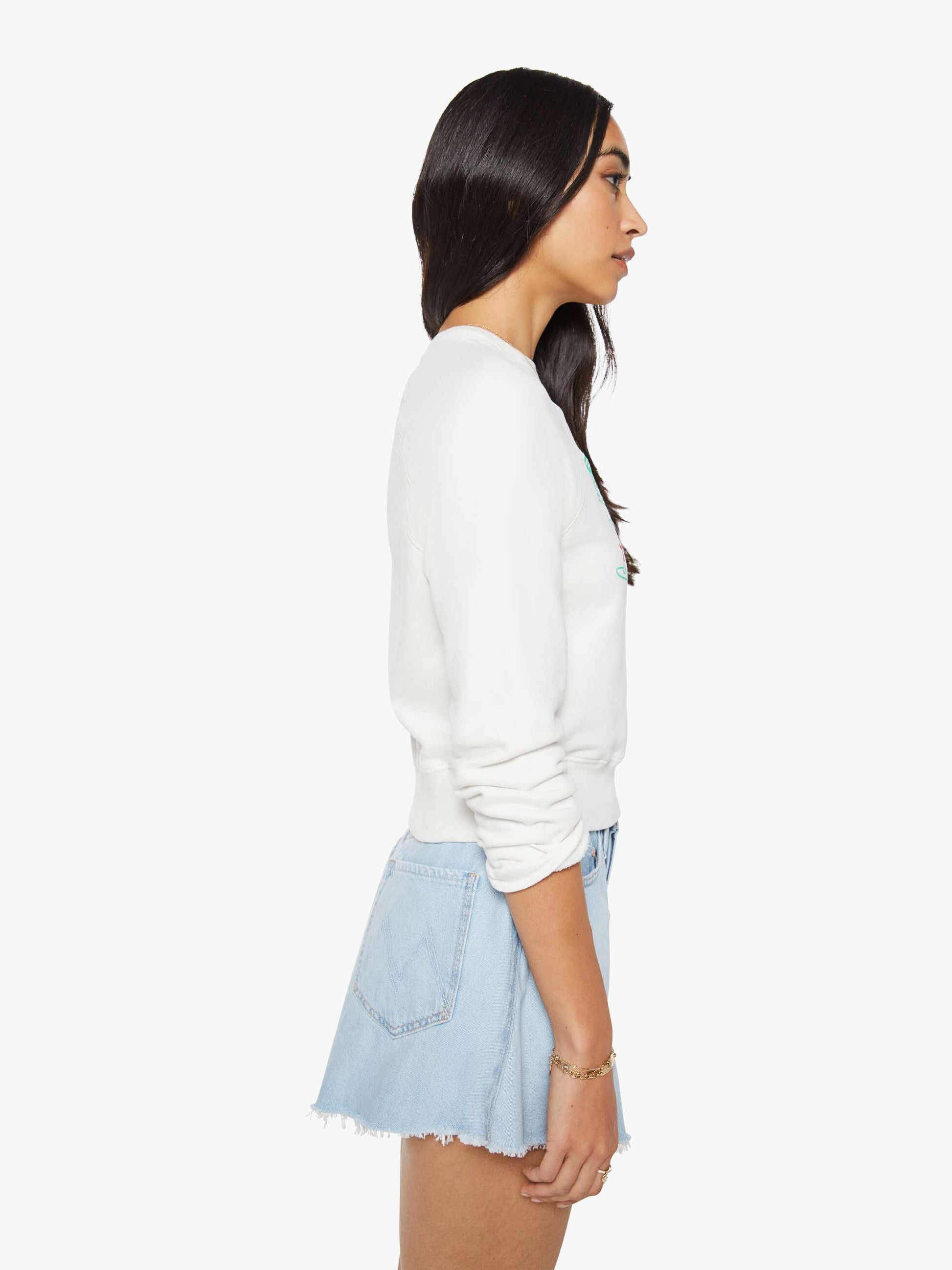Mother Denim Women The Flutter Short Fray