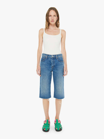 Mother Denim Women The Kick It Half N' Half Fray