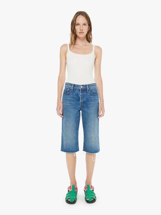 Mother Denim Women The Kick It Half N' Half Fray