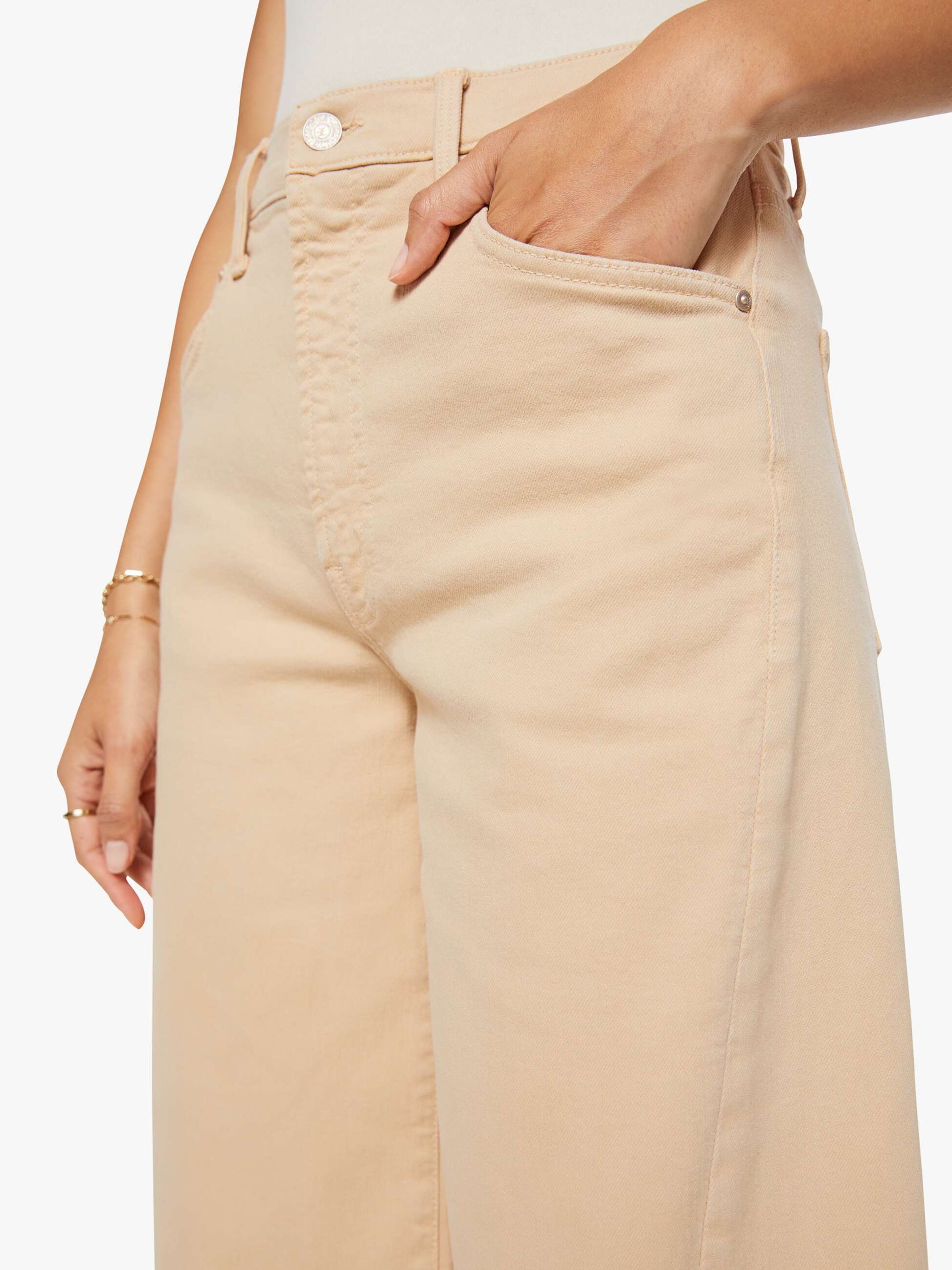 Mother Denim Women The Whole Lot Twist Zip