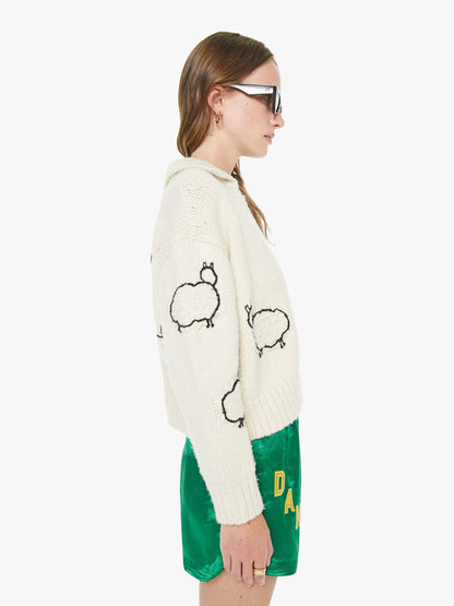 Mother Denim Women The Crop Raquette Cardigan