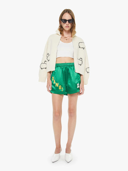 Mother Denim Women The Crop Raquette Cardigan