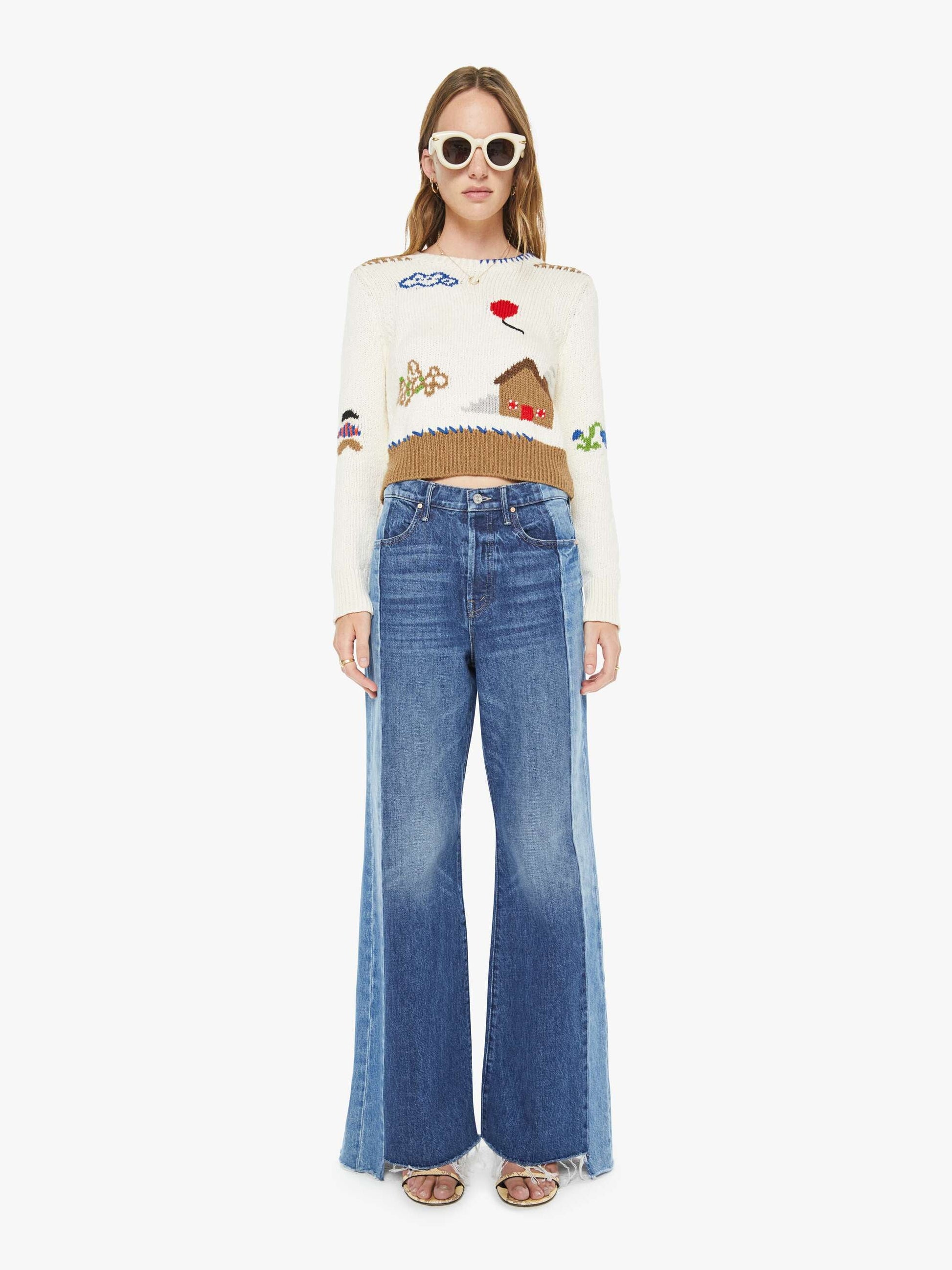 Mother Denim Women The Shrunken Pullover