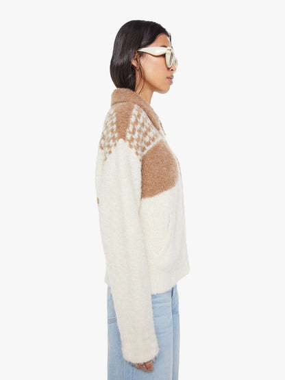 Mother Denim Women The Zip Raquette Cardigan