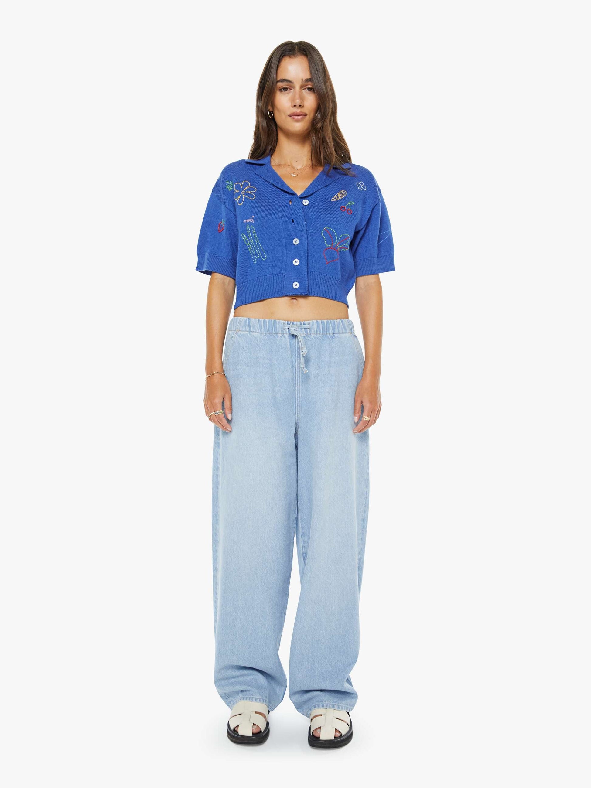 Mother Denim Women The Boxy Raquette
