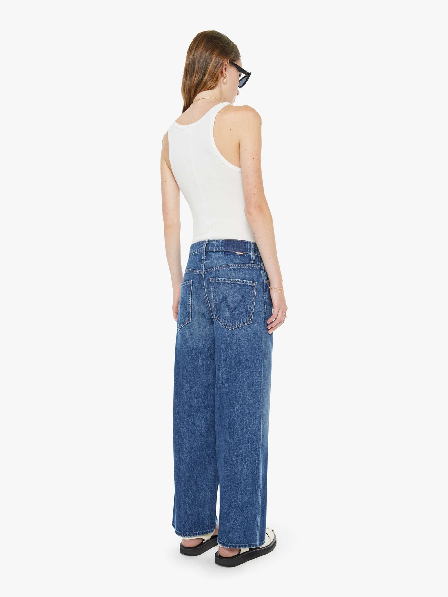 Mother Denim Women The Crop Raquette