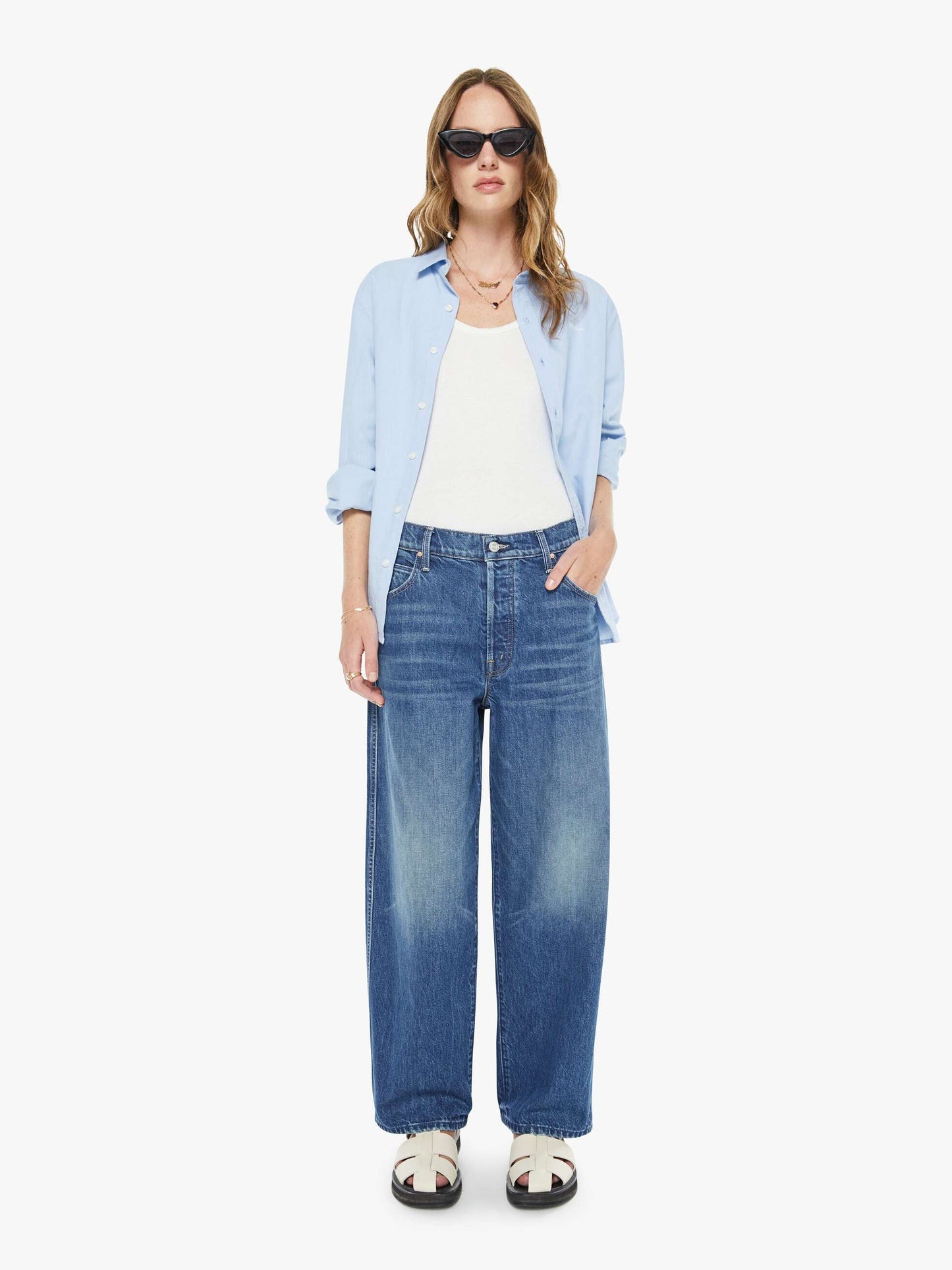 Mother Denim Women The Crop Raquette