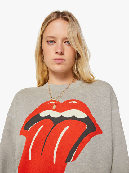 Mother Denim Women MadeWorn Rolling Stones Destroyed Sweatshirt